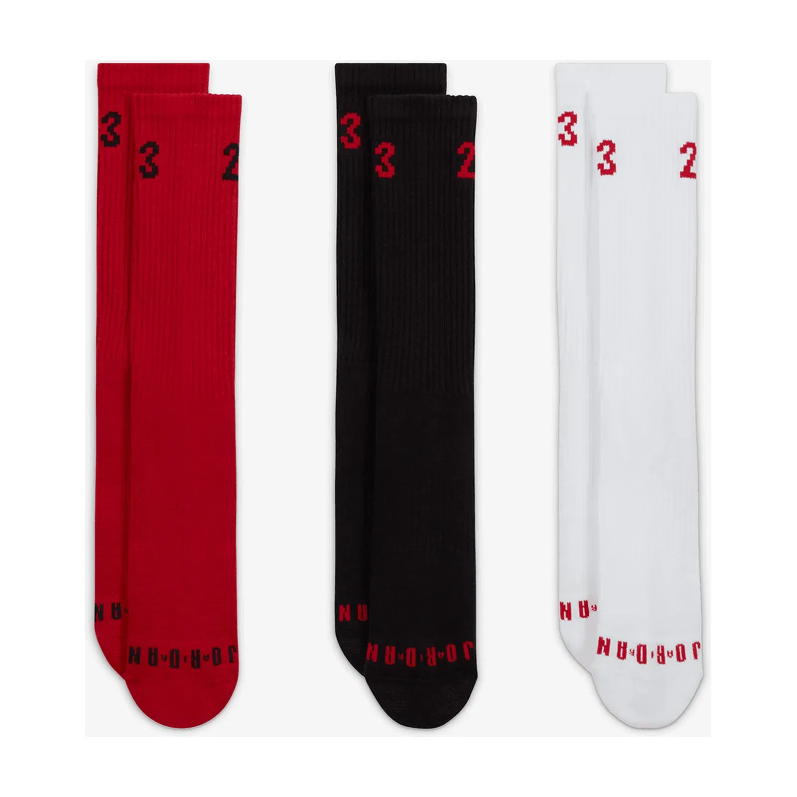 Jordan CREW SOCKS (3 PAIRS) { MULTI-COLOR