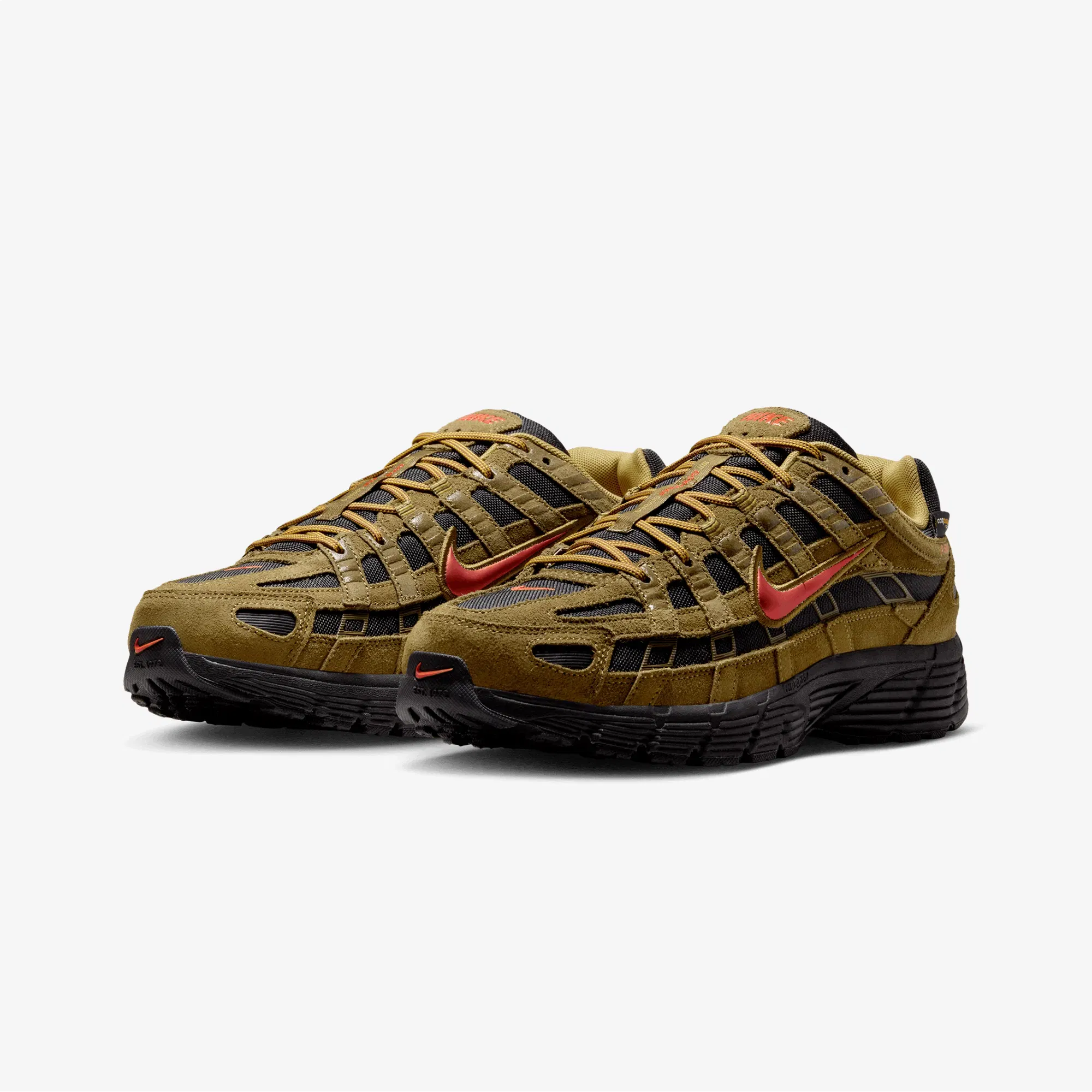 NIKE P-6000 PREMIUM CORDURA® { OLIVE FLAK/PICANTE RED-BLACK