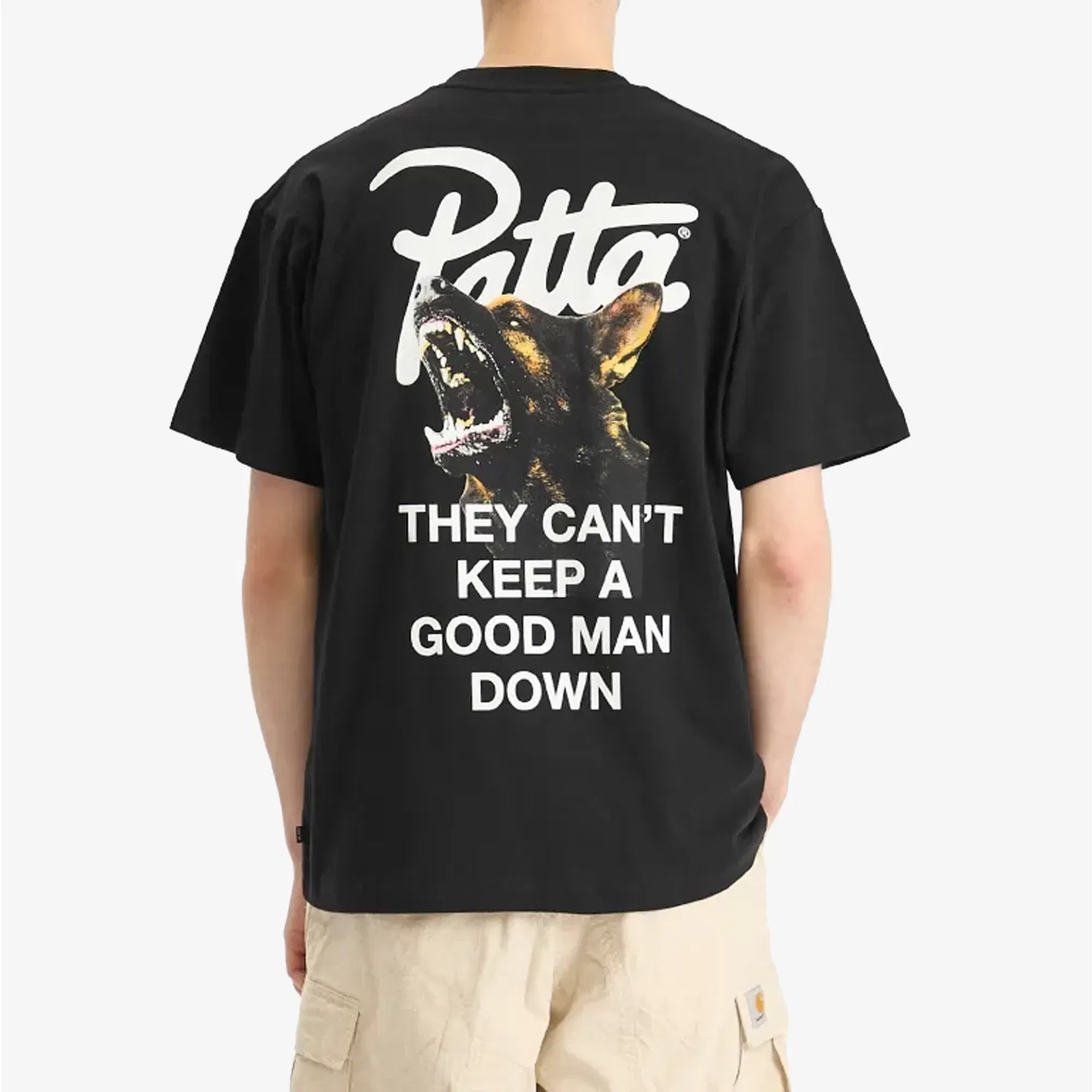 PATTA PATTA BARK T-SHIRT { BLACK