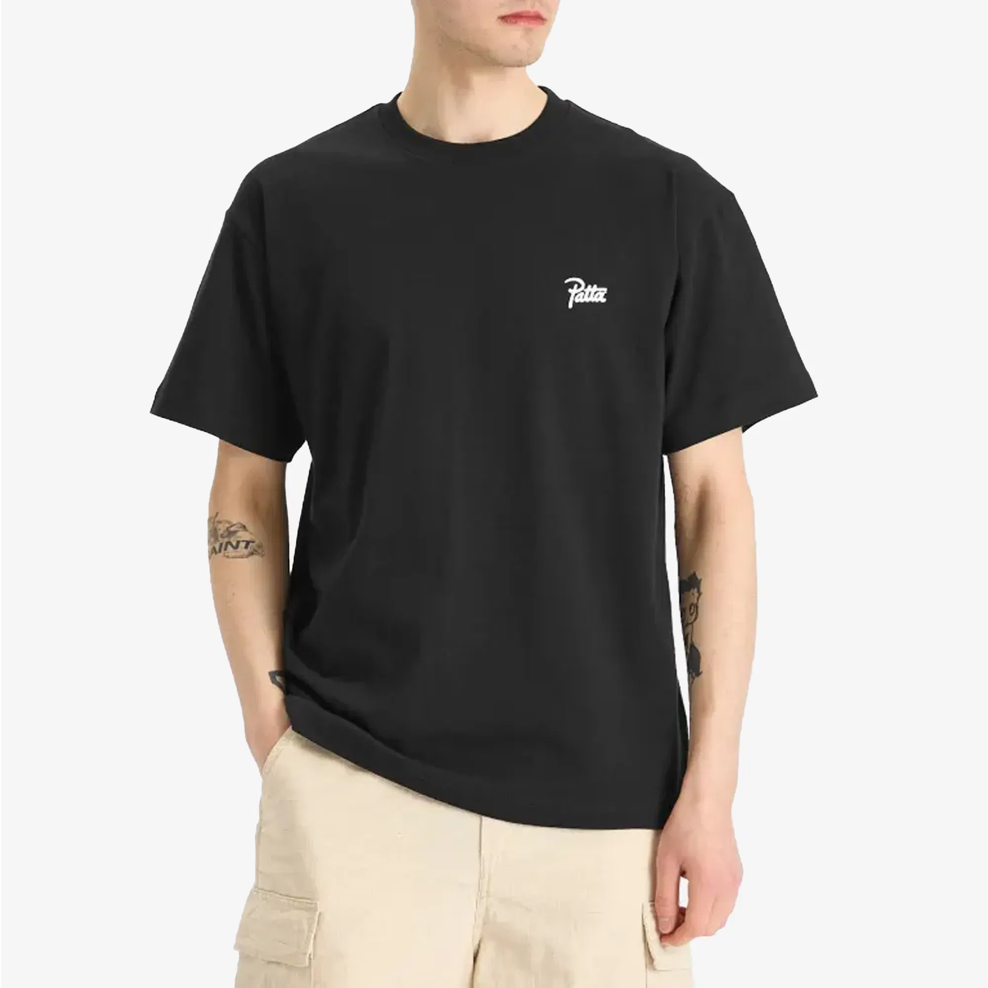 PATTA PATTA BARK T-SHIRT { BLACK