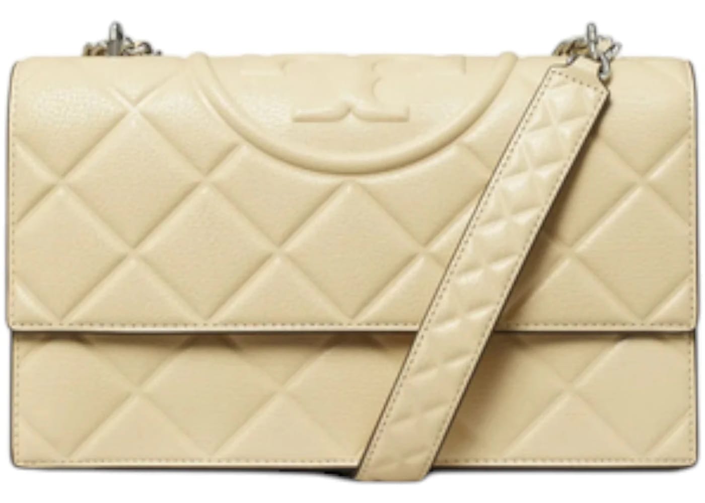 Tory Burch Fleming Convertible Shoulder Bag Vanilla Soft Serve