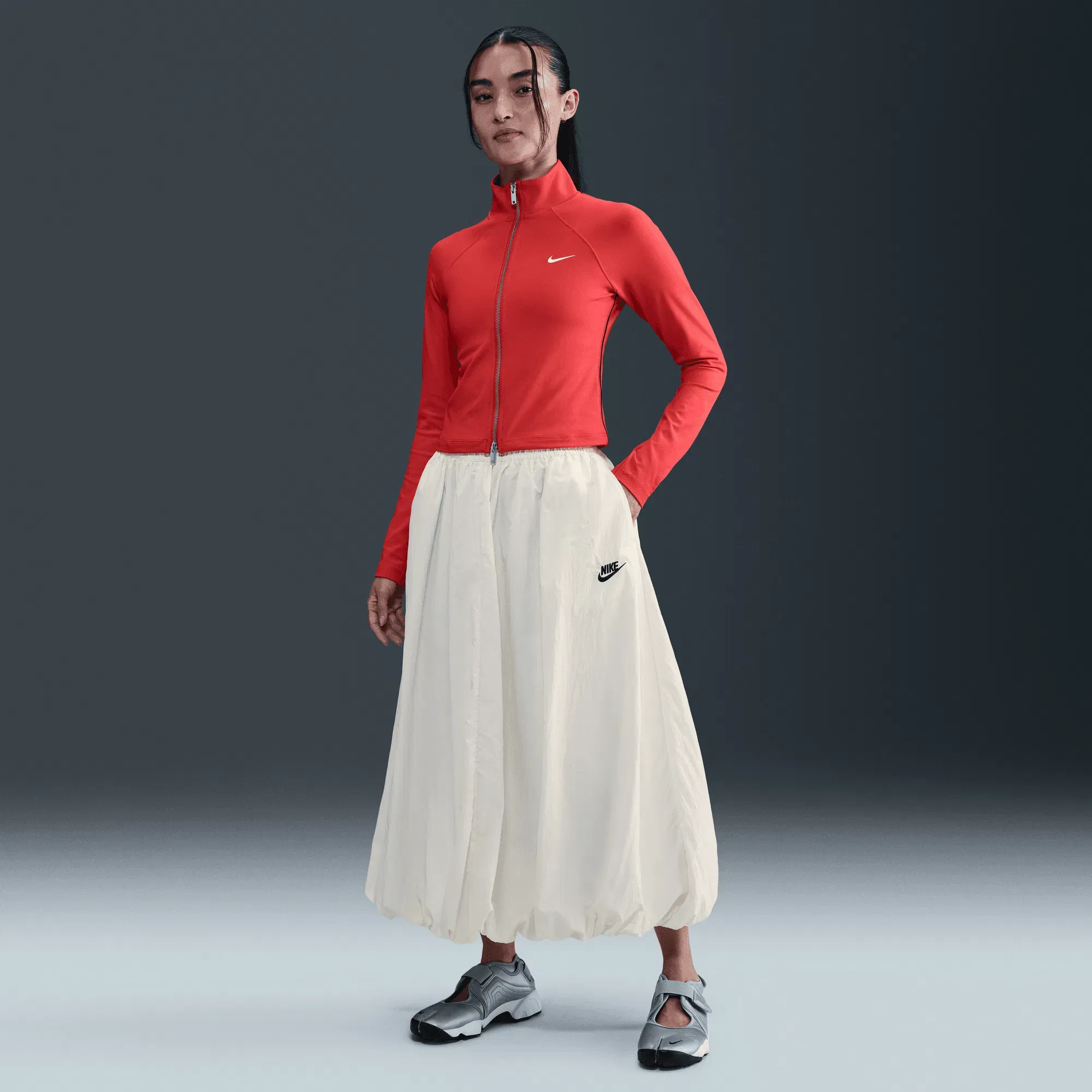 NIKE W NSW WR SKIRT { SAIL/BLACK