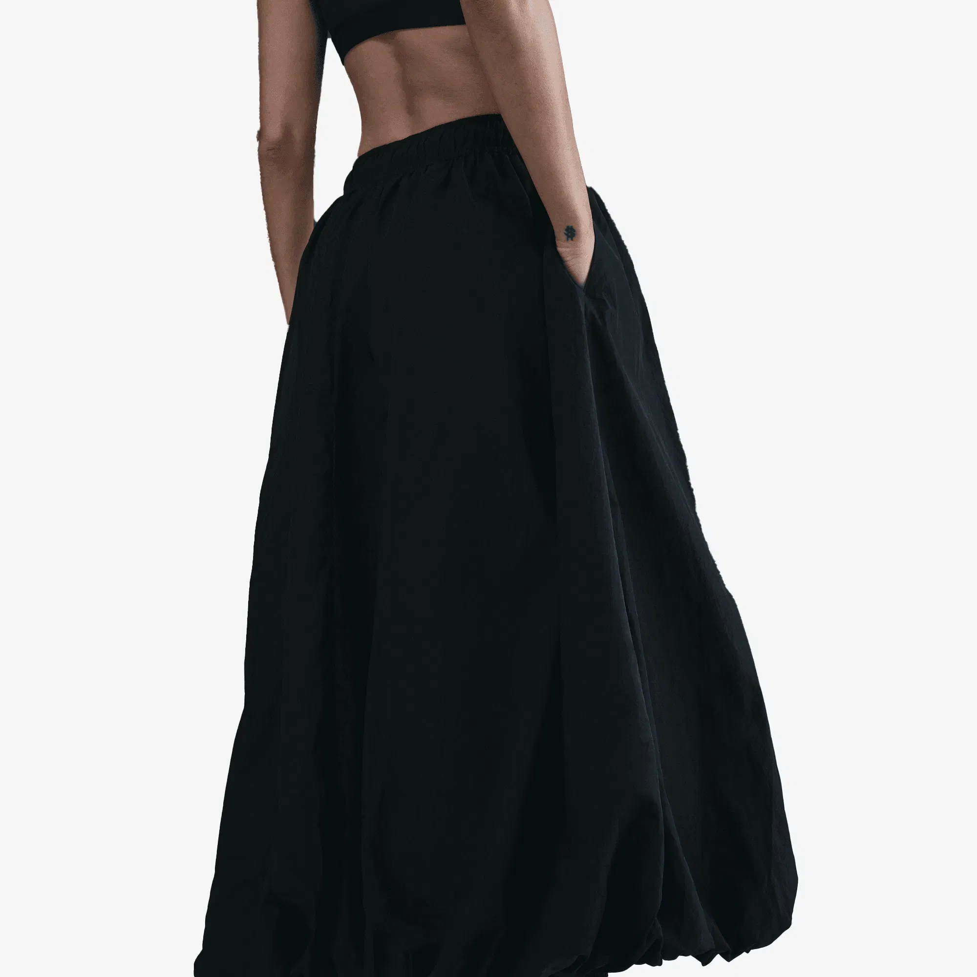NIKE W NSW WR SKIRT { BLACK/SAIL