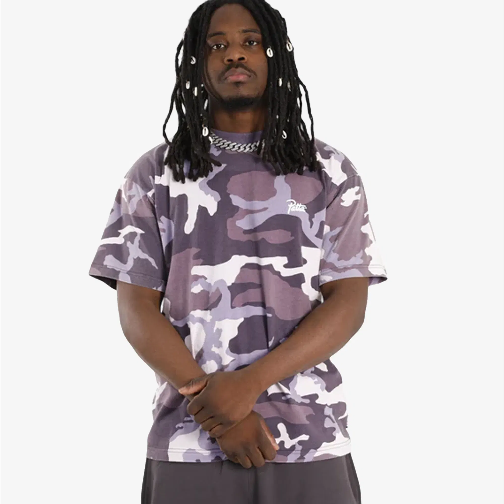 PATTA PATTA BASIC WOODLAND CAMO T-SHIRT { MULTI