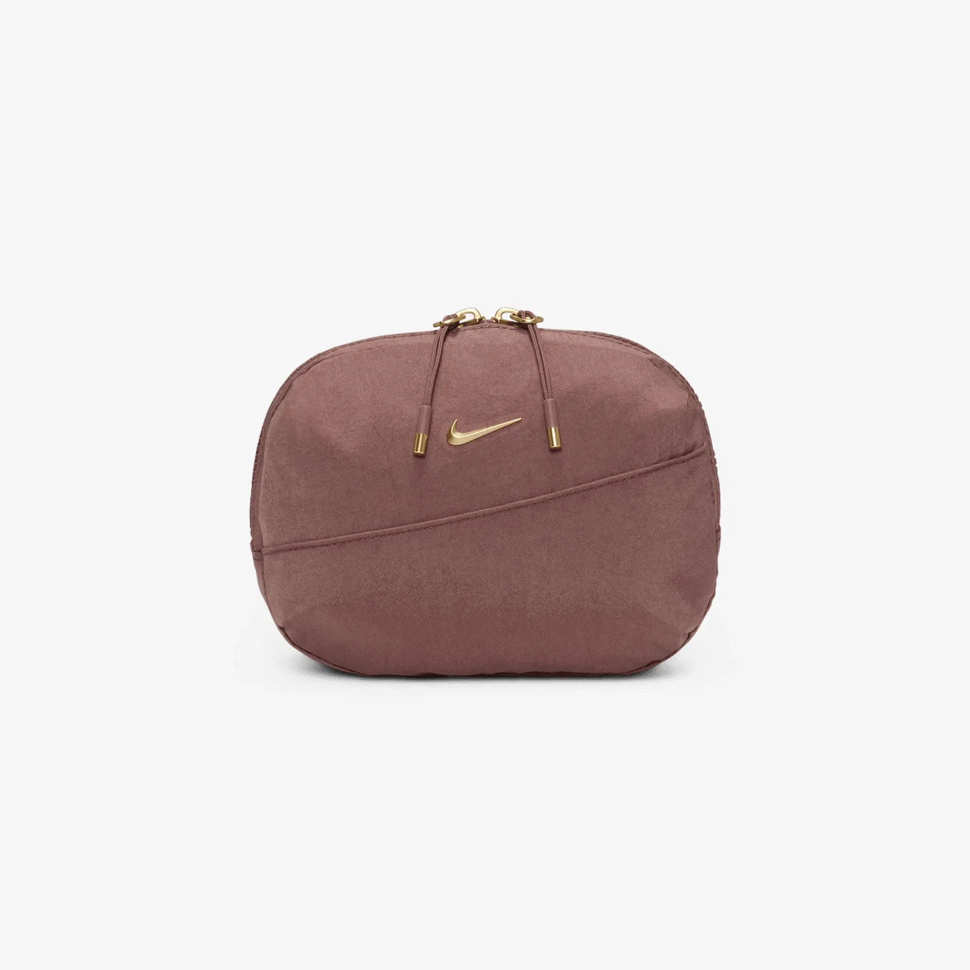 NIKE AURA CROSSBODY BAG (2L) { SMOKEY MAUVE/LT TRNSPRNT GLD
