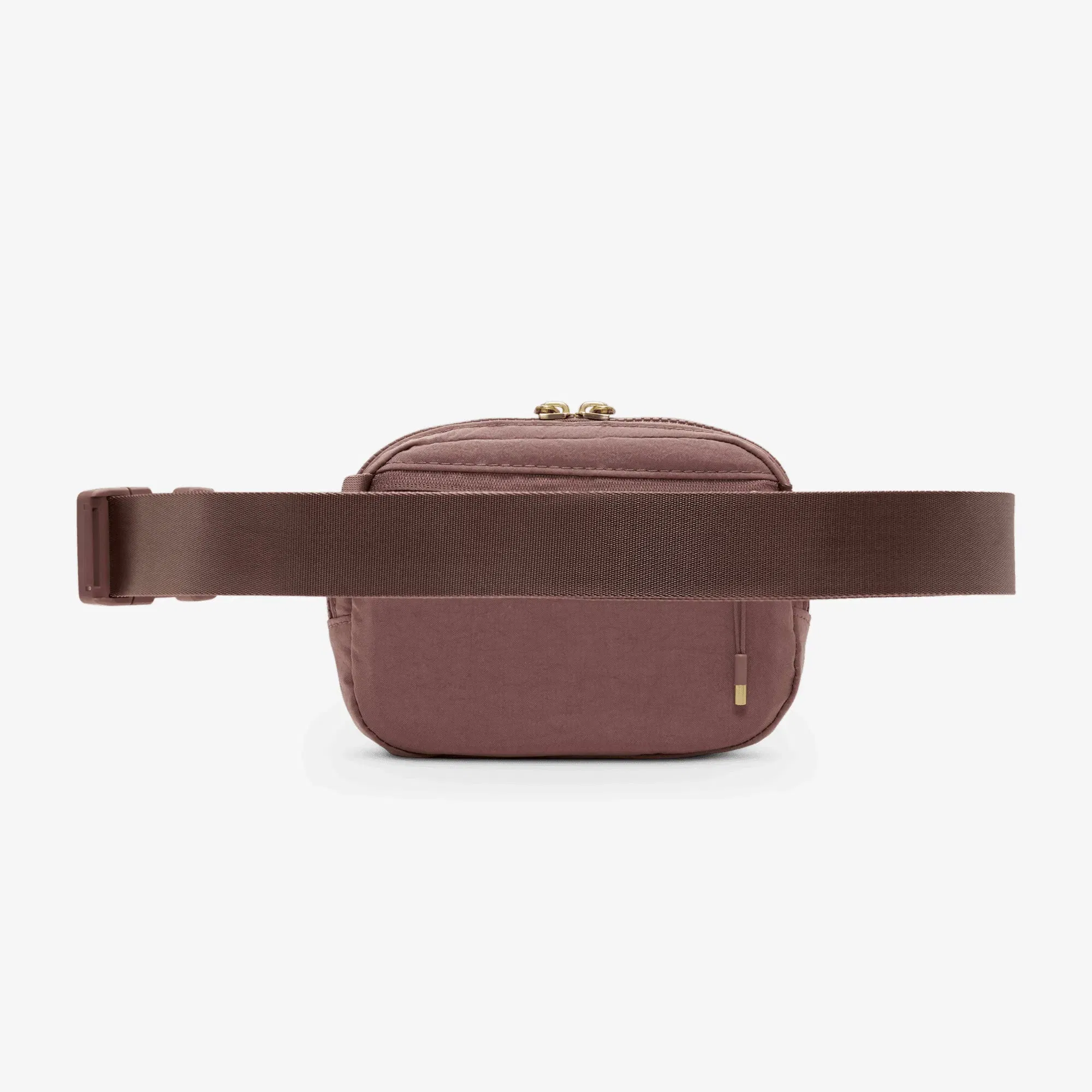 NIKE AURA CROSSBODY BAG (2L) { SMOKEY MAUVE/LT TRNSPRNT GLD