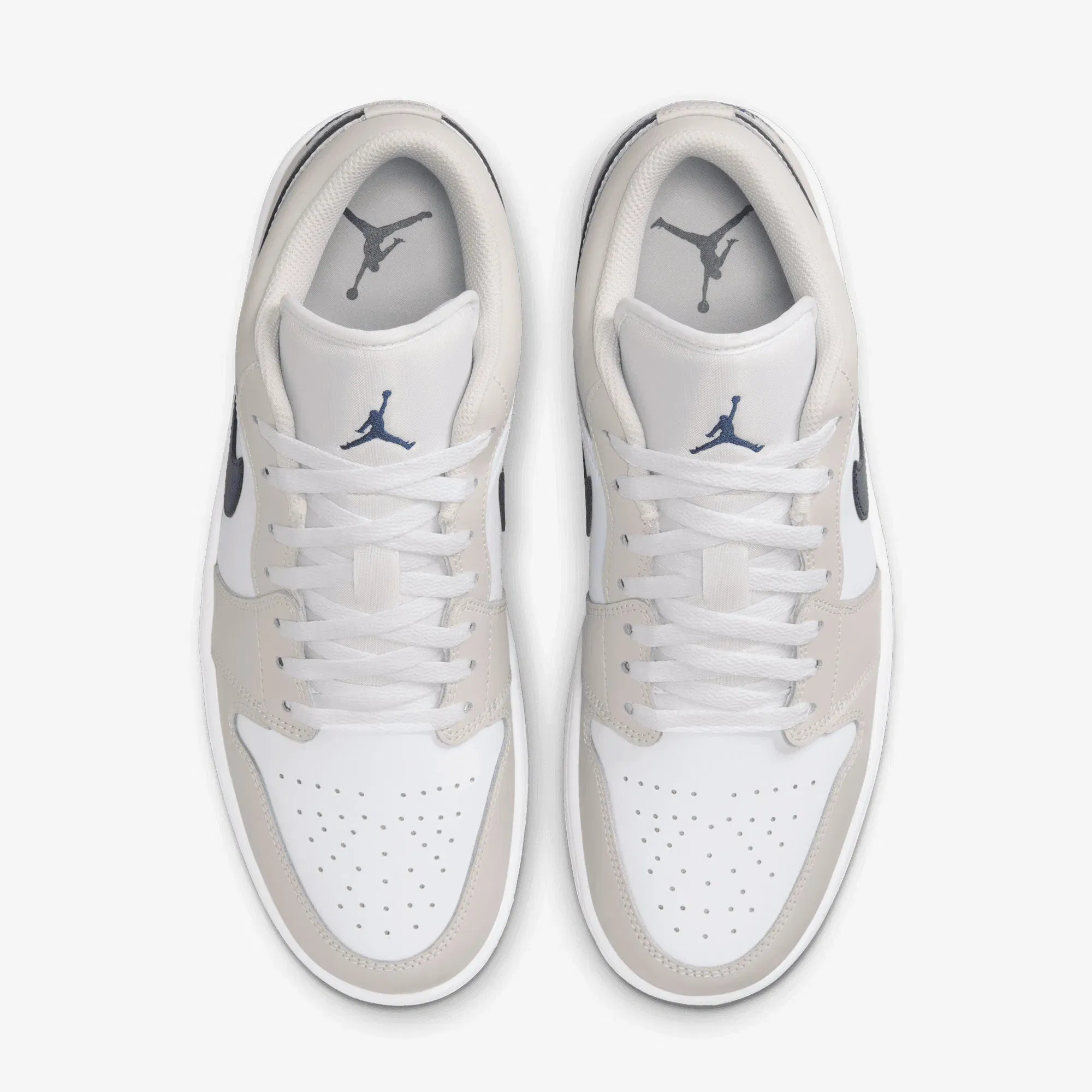 JORDAN AIR JORDAN 1 LOW { WHITE/MIDNIGHT NAVY-NEUTRAL GREY