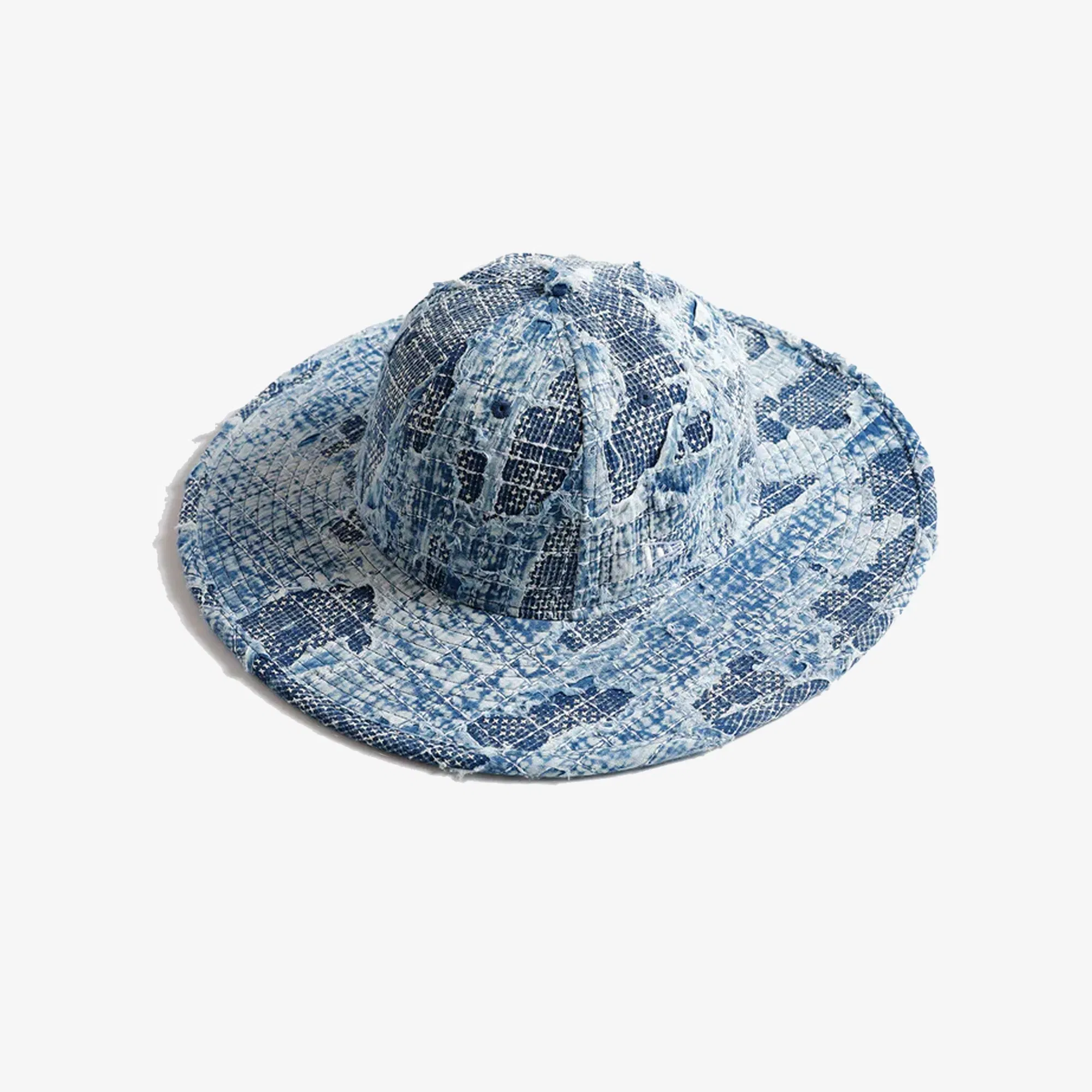 FDMTL <NEWERA> FITTED LONG BRIM HAT { INDIGO