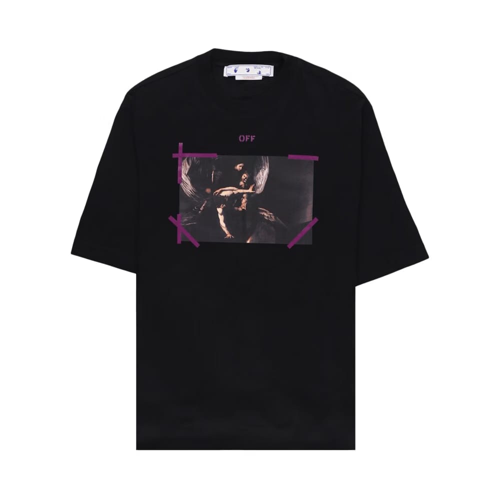 OFF-WHITE Arrow Caravaggio Mercy T-Shirt Black/Purple/Multi