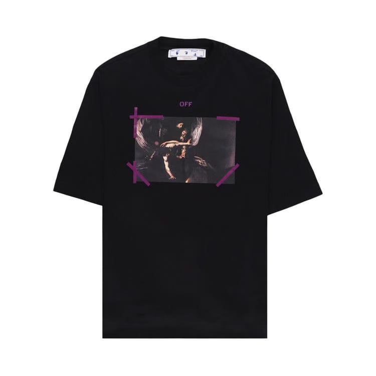 OFF-WHITE Arrow Caravaggio Mercy T-Shirt Black/Purple/Multi