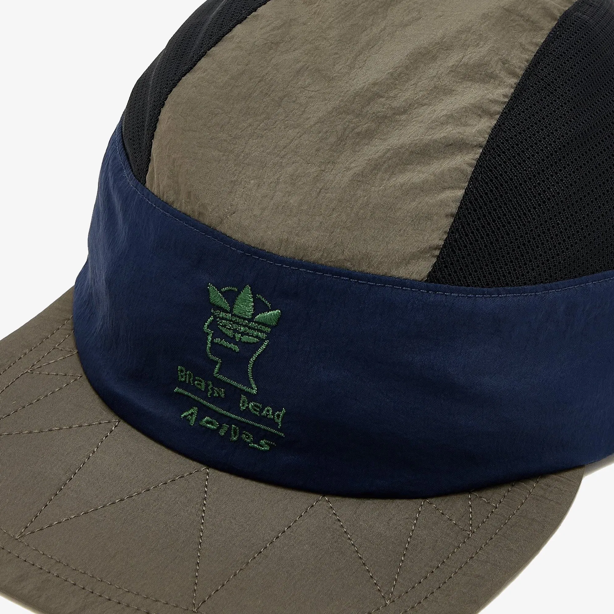 ADIDAS ORIGINALS BRAIN DEAD CAP { BLACK/NAVY/BRANCH