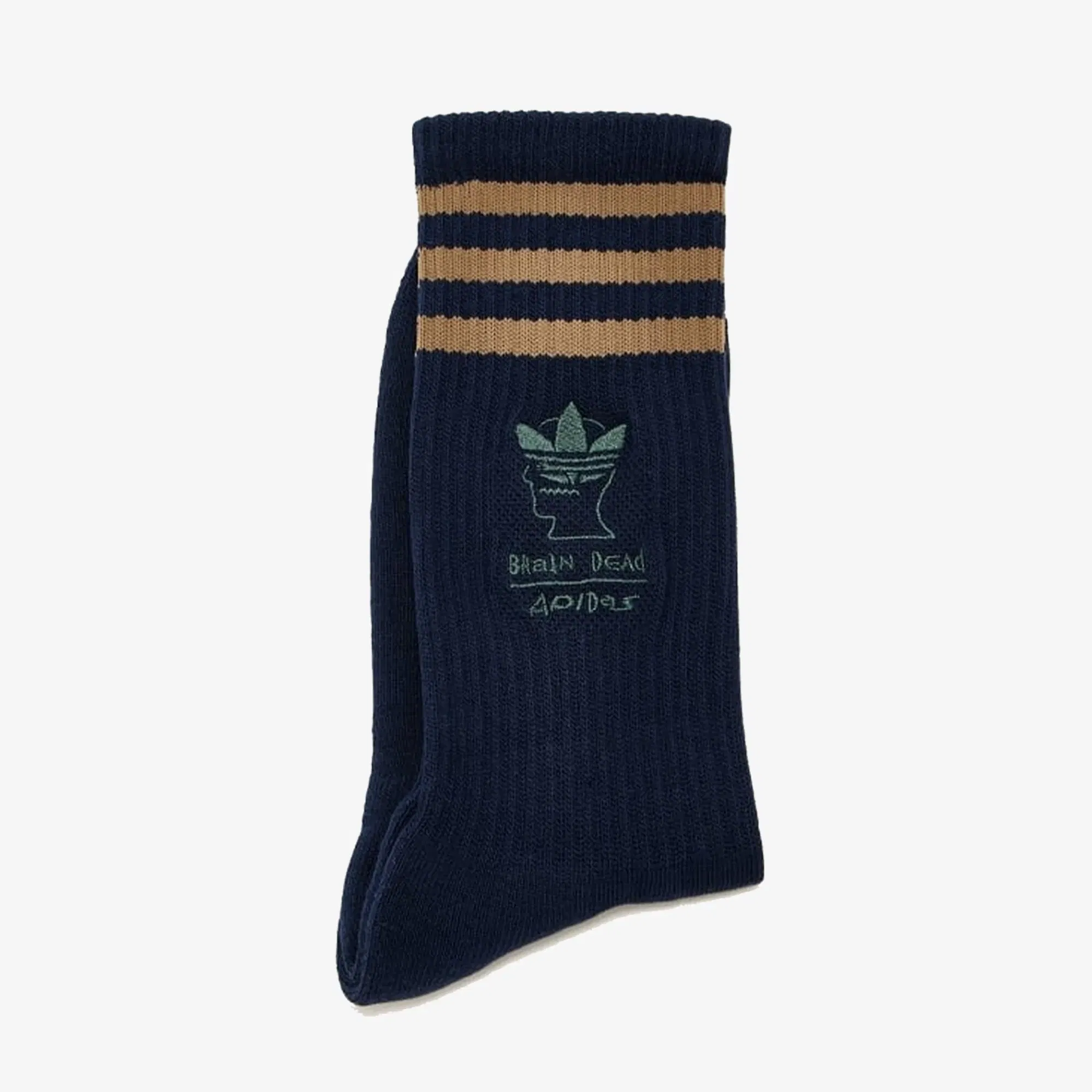 Adidas Originals BRAIN DEAD SOCKS { NAVY/BROWN