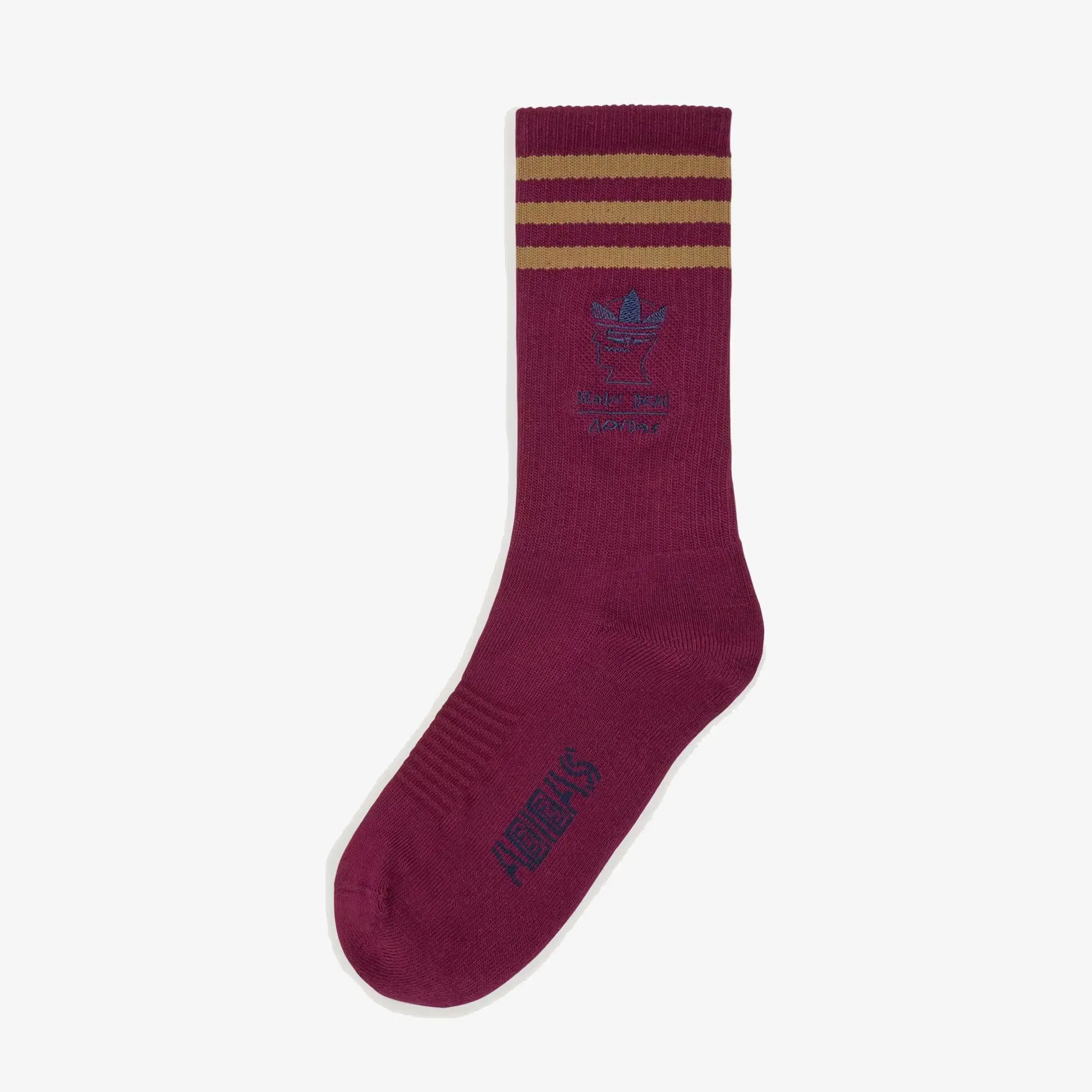 Adidas Originals BRAIN DEAD SOCKS { AMAZON RED/BROWN