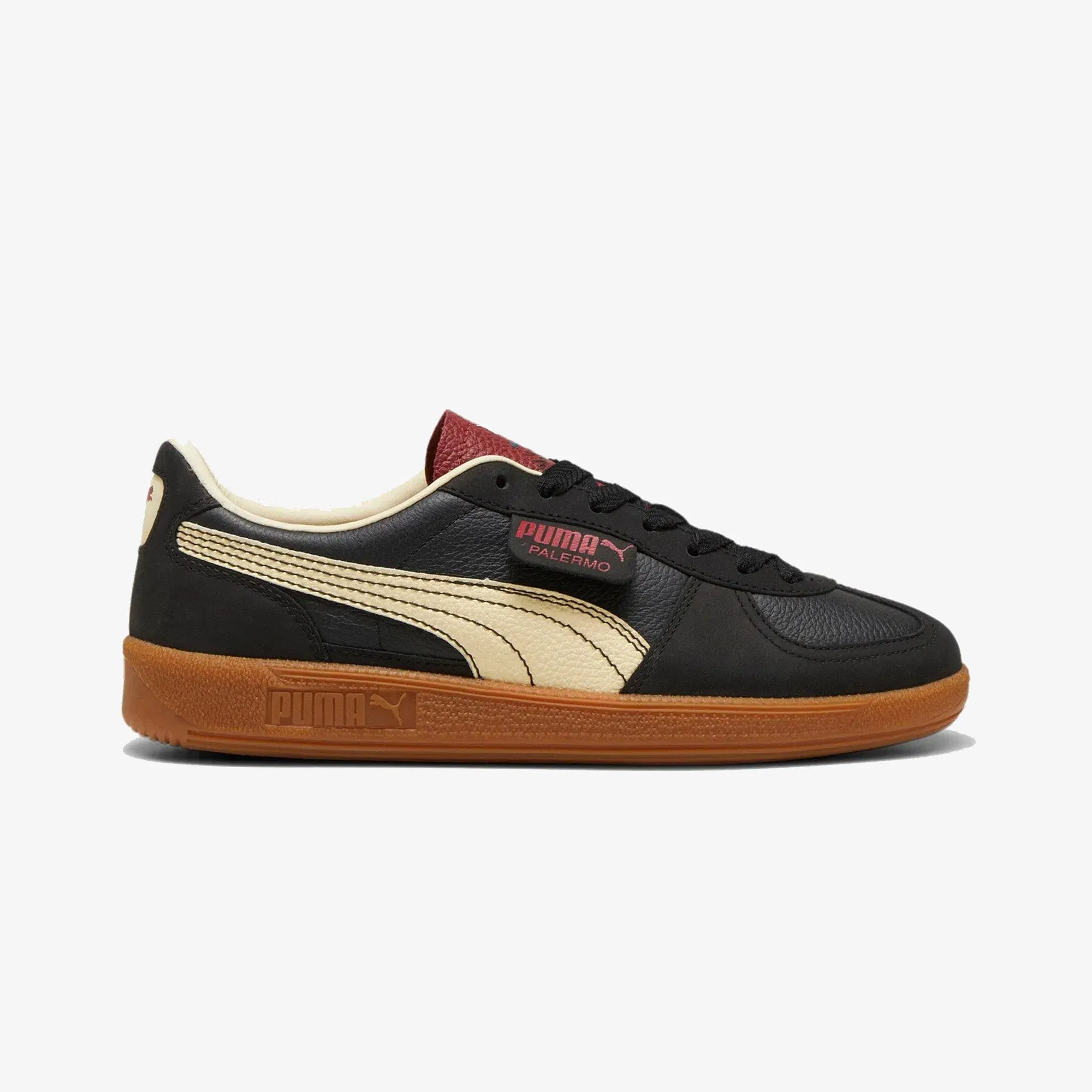 PUMA PALERMO LTH { BLACK/RED