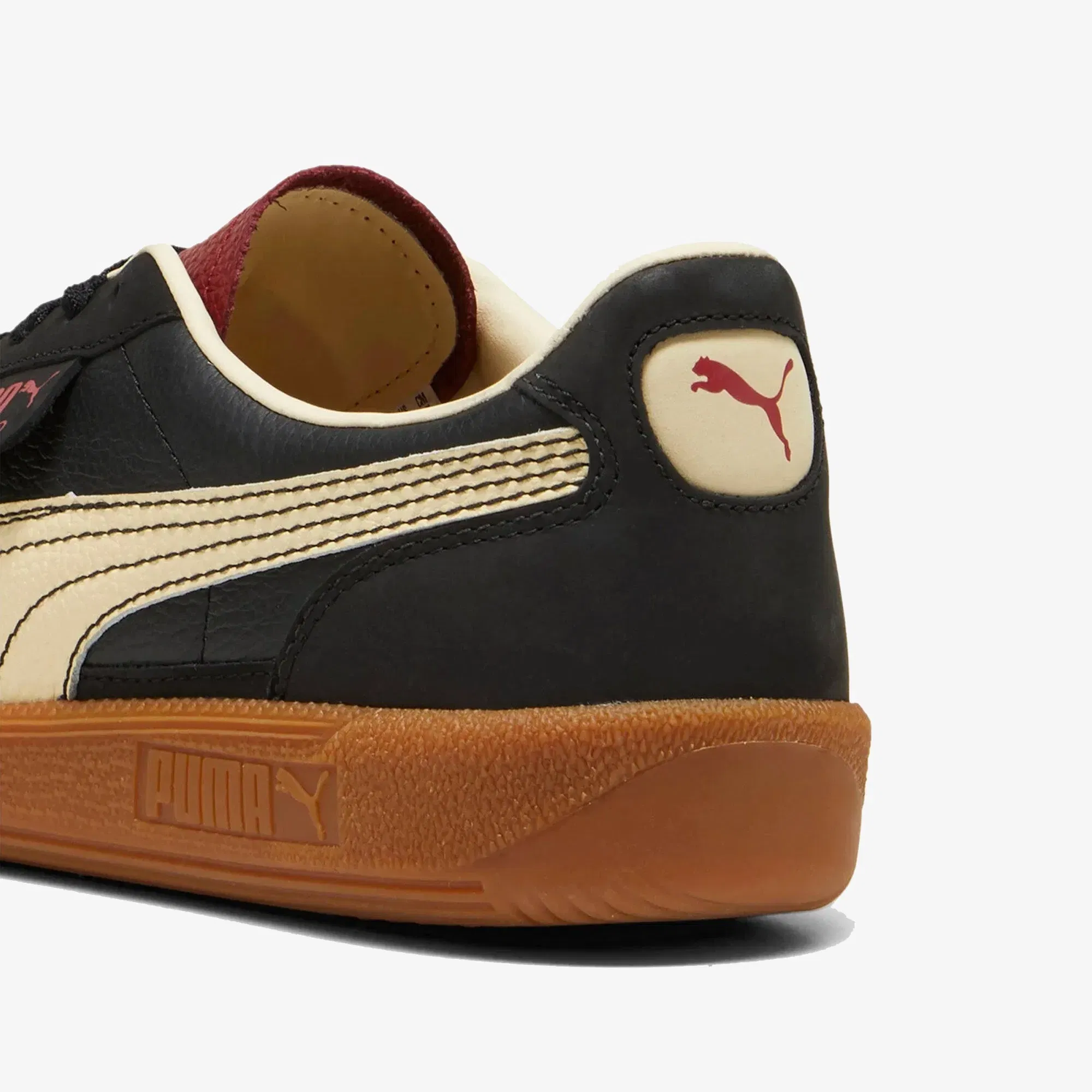 PUMA PALERMO LTH { BLACK/RED