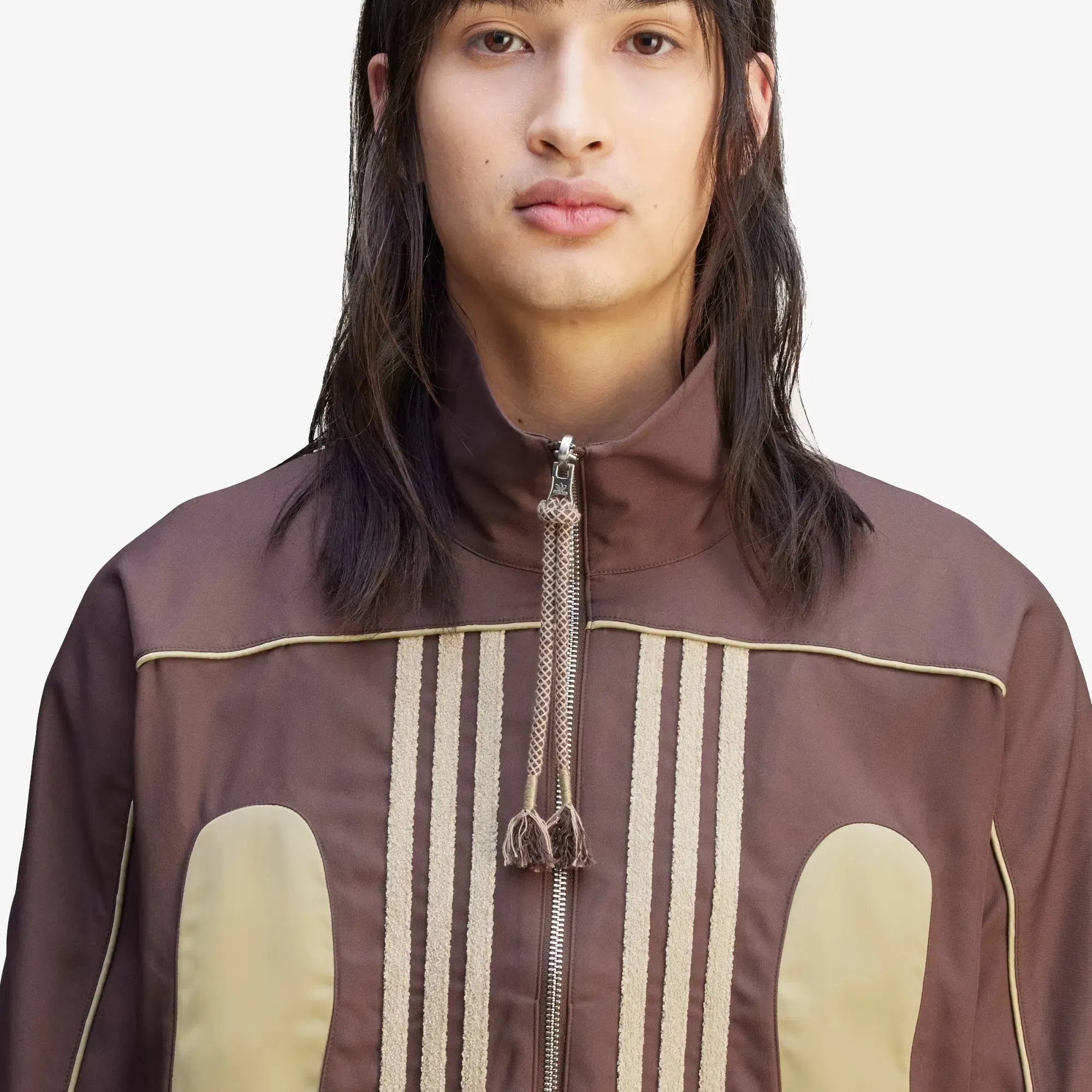 ADIDAS ORIGINALS SONG FOR THE MUTE SPRING WOVEN JACKET { BROWN