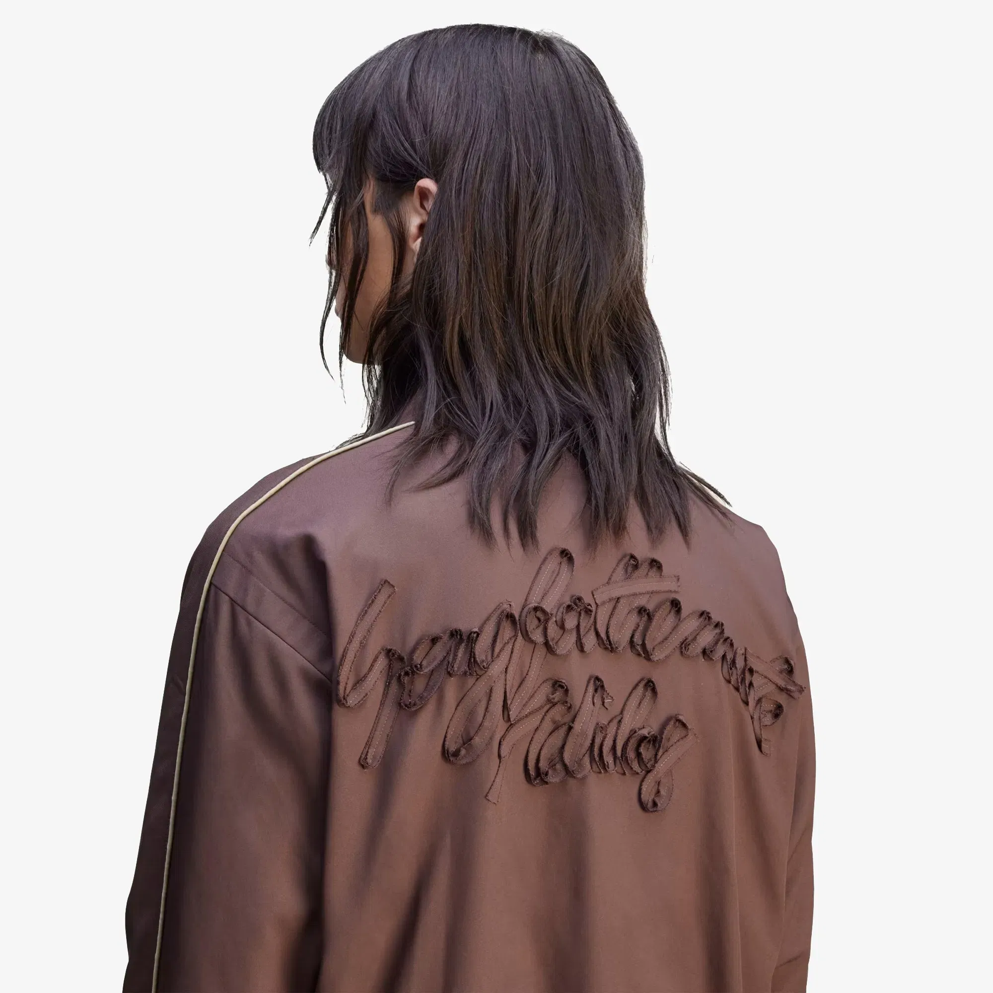 ADIDAS ORIGINALS SONG FOR THE MUTE SPRING WOVEN JACKET { BROWN