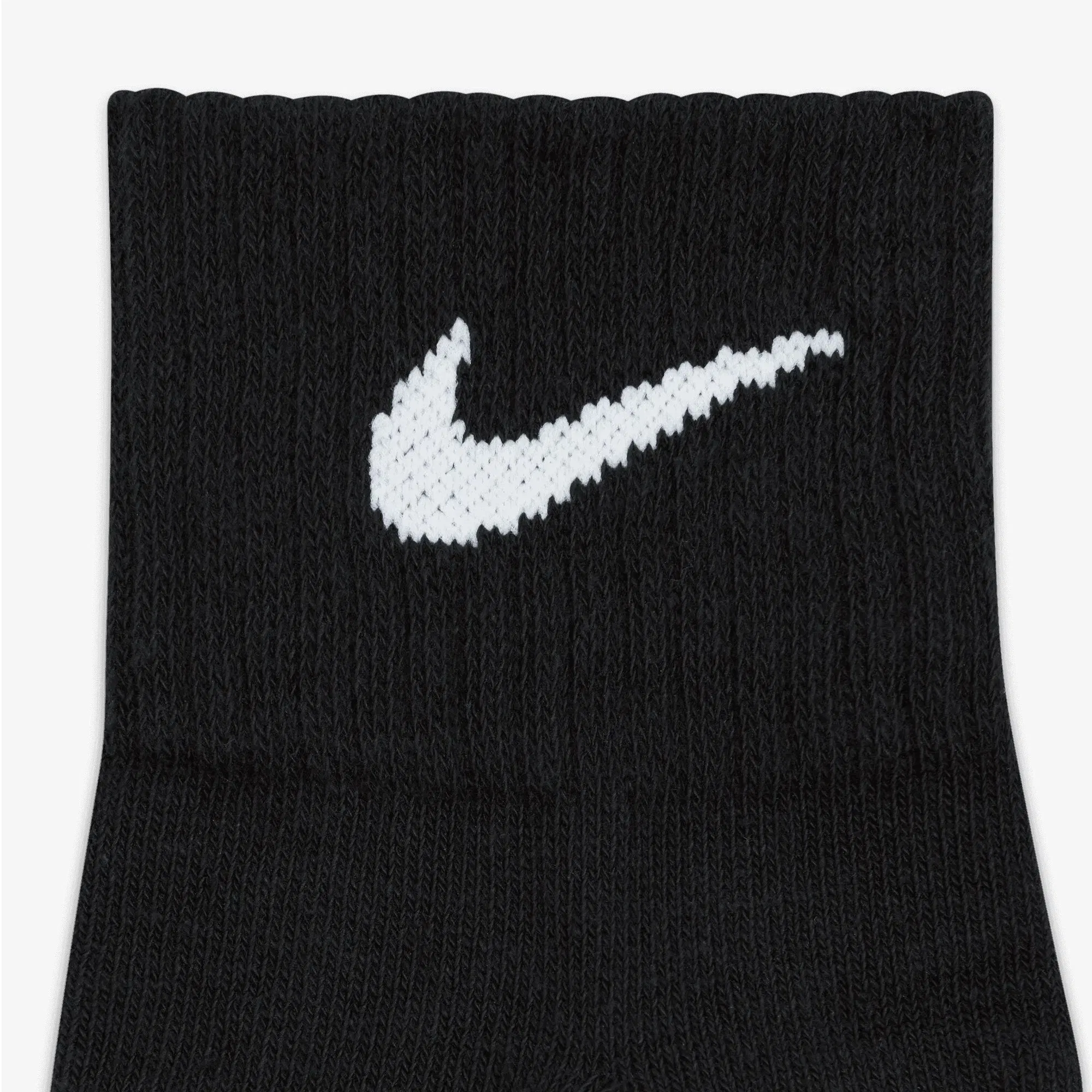 NIKE PERFORMANCE LIGHTWEIGHT TRAINING ANKLE SOCKS (3 PAIRS) { BLACK/WHITE
