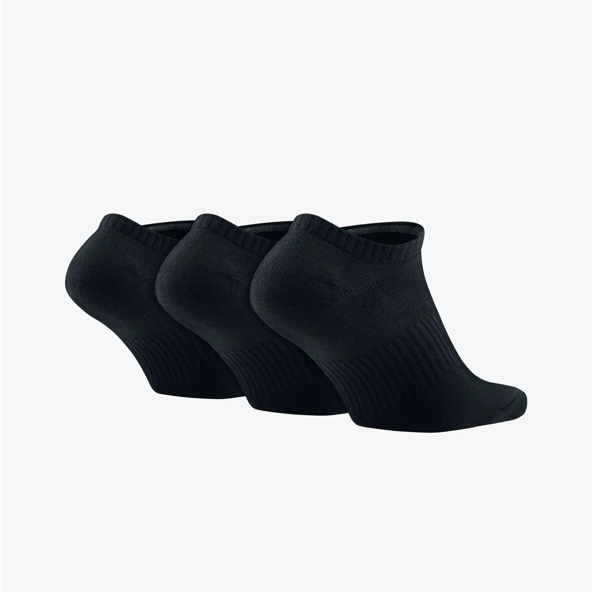 NIKE PERFORMANCE LIGHTWEIGHT TRAINING NO-SHOW SOCKS (3 PAIRS) { BLACK/WHITE