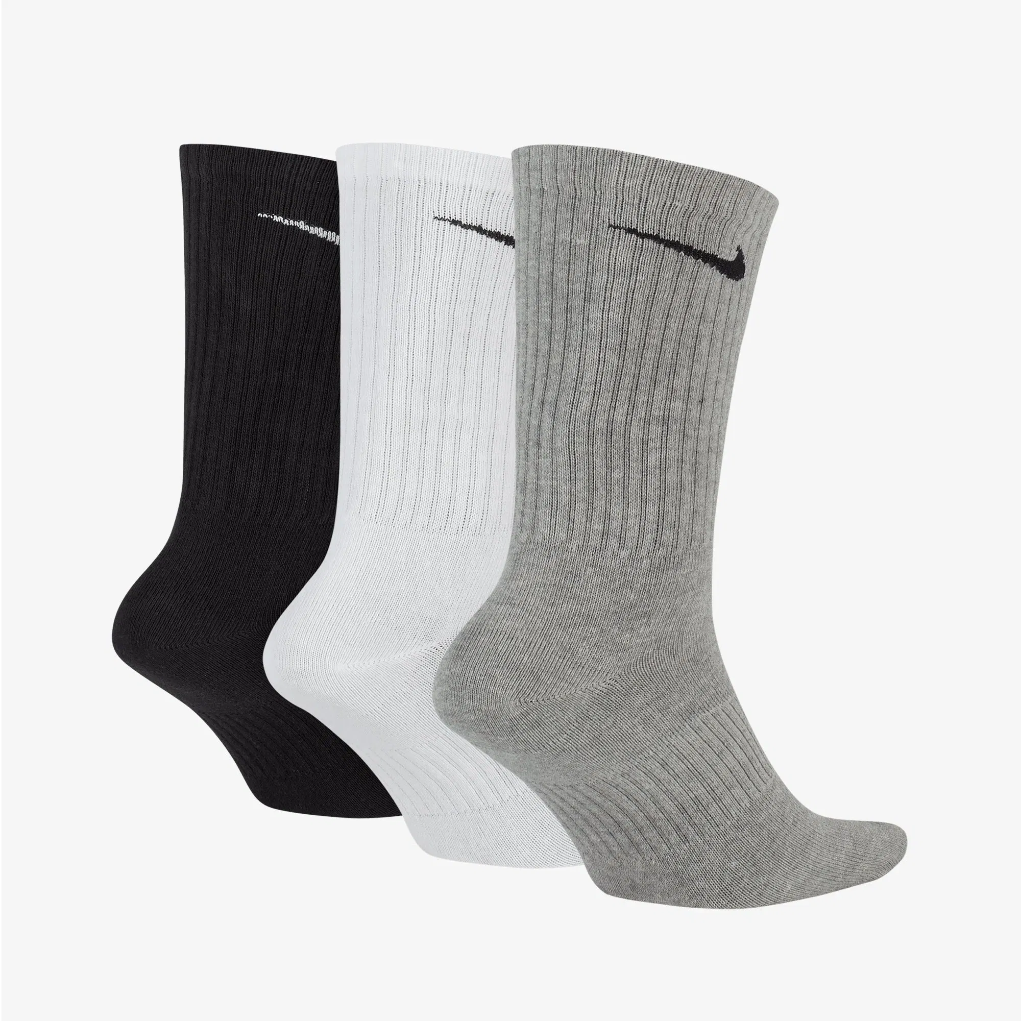 NIKE PERFORMANCE LIGHTWEIGHT TRAINING CREW SOCKS (3 PAIRS) { MULTI-COLOR