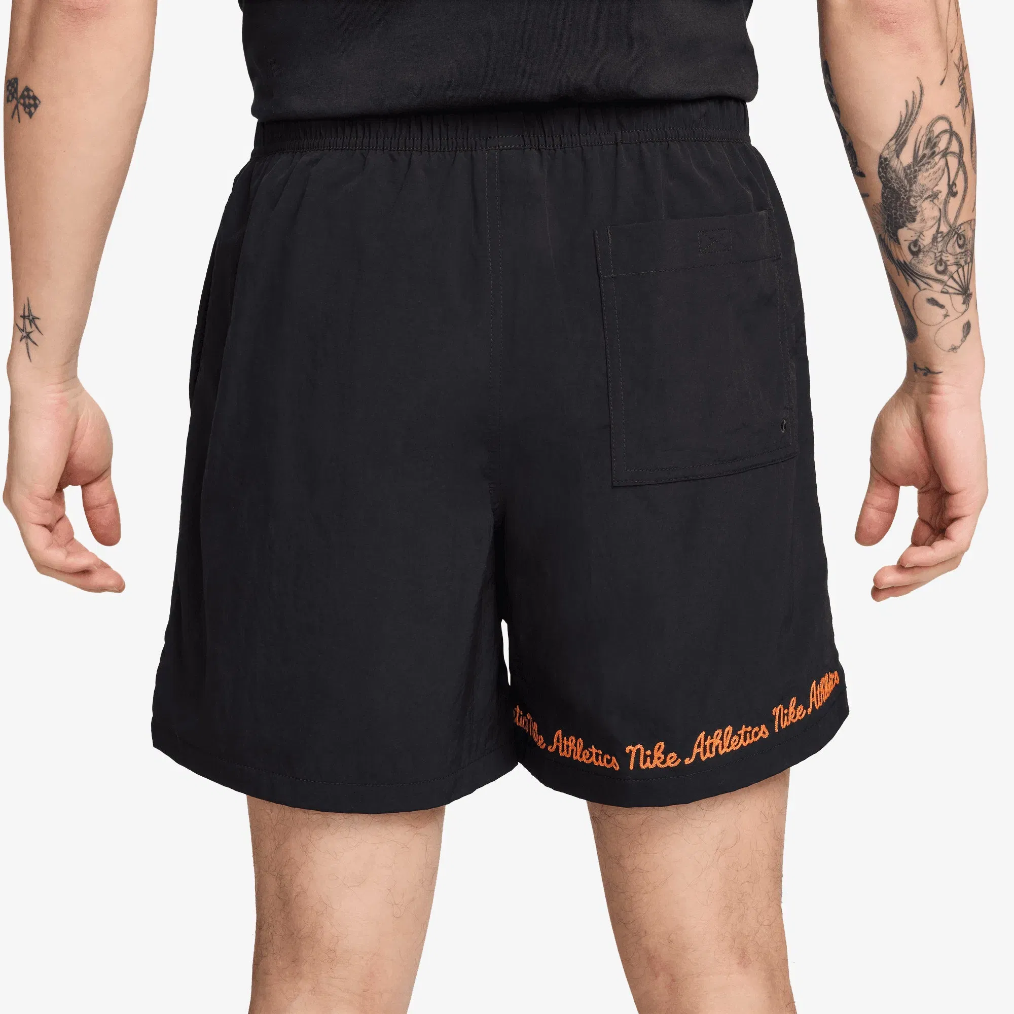 Nike CLUB FLEECE FLOW SHORTS { BLACK/WHITE