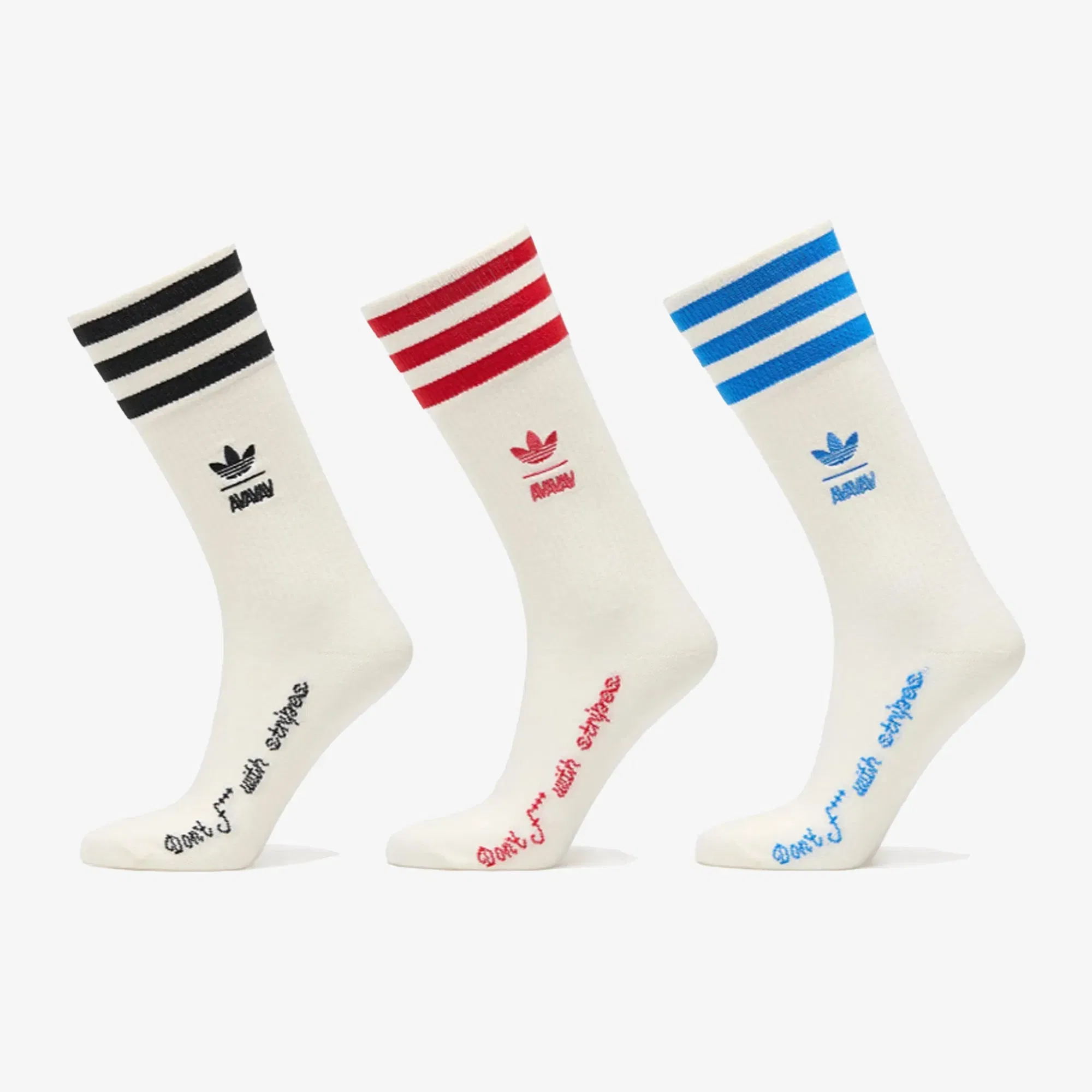 Adidas Originals AVAVAV CREW SOCKS { CREAM WHITE/BLACK/BETTER SCARLET/BLUE BIRD