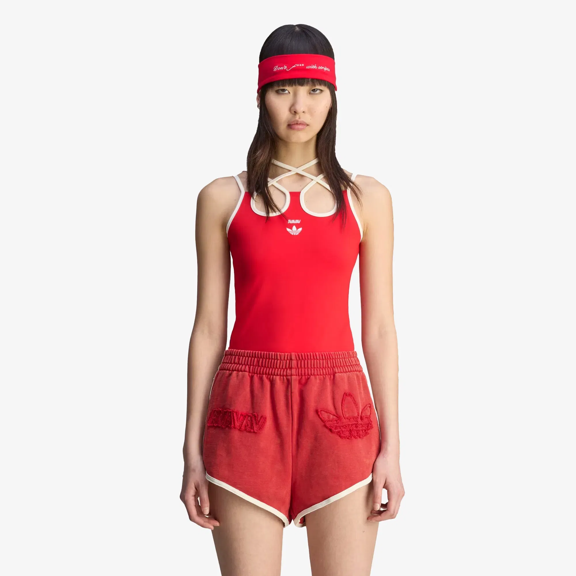 Adidas Originals AVAVAV STRAP TANK TOP { BETTER SCARLET