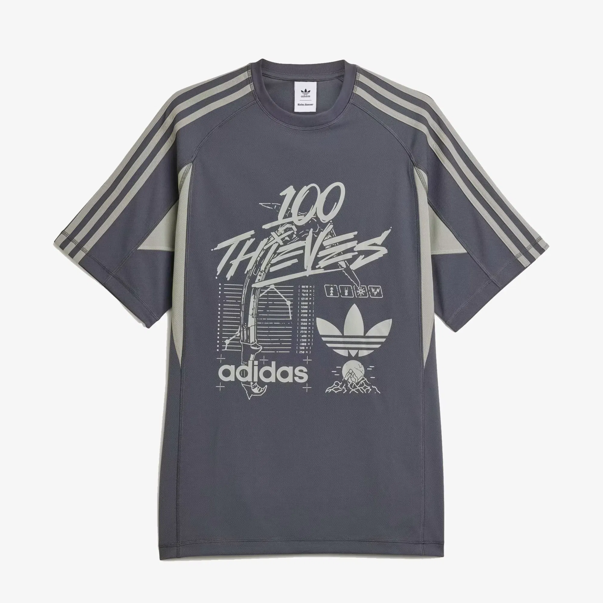 ADIDAS ORIGINALS 100 THIEVES T-Shirt { CARBON