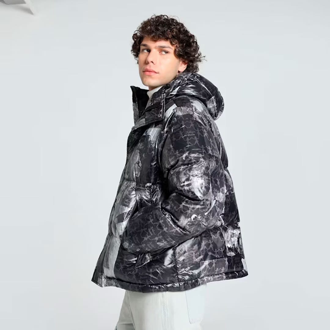 PUMA X KIDSUPER ALL OVER PRINT PUFFER { BLACK