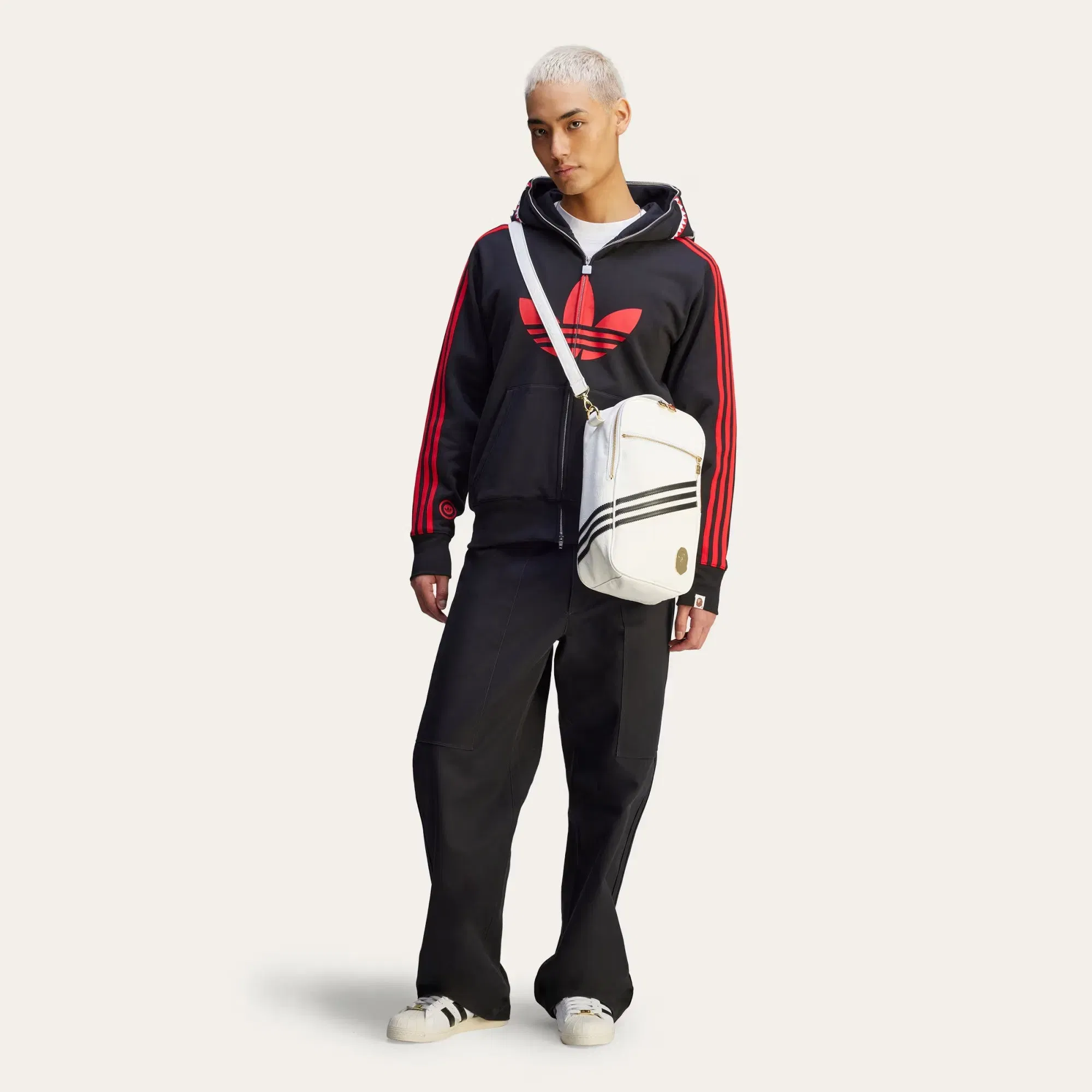 ADIDAS ORIGINALS BAPE BAG { WHITE