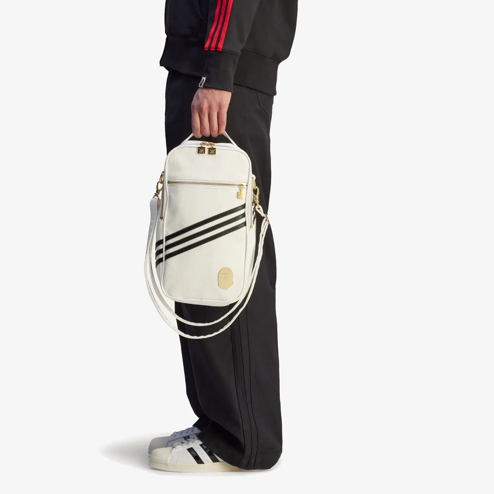 ADIDAS ORIGINALS BAPE BAG { WHITE