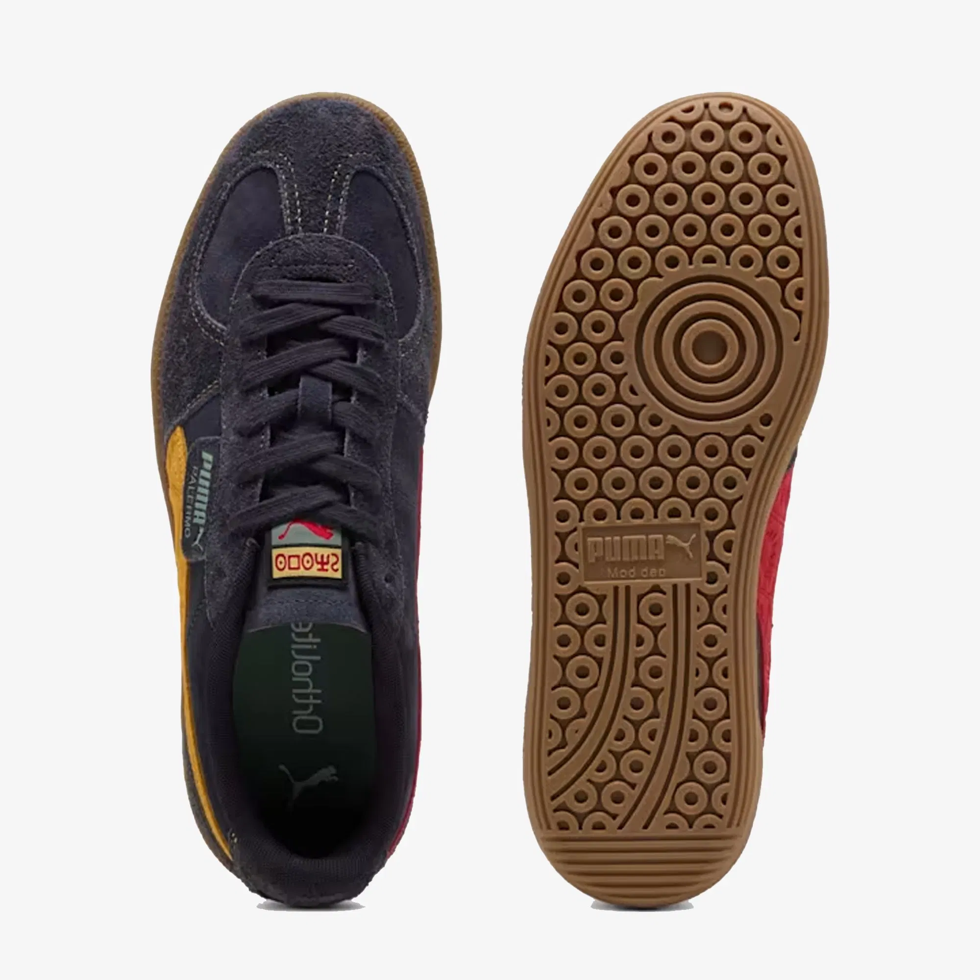PUMA ROAD TO UNITY PALERMO LEATHER { NEW NAVY/YELLOW