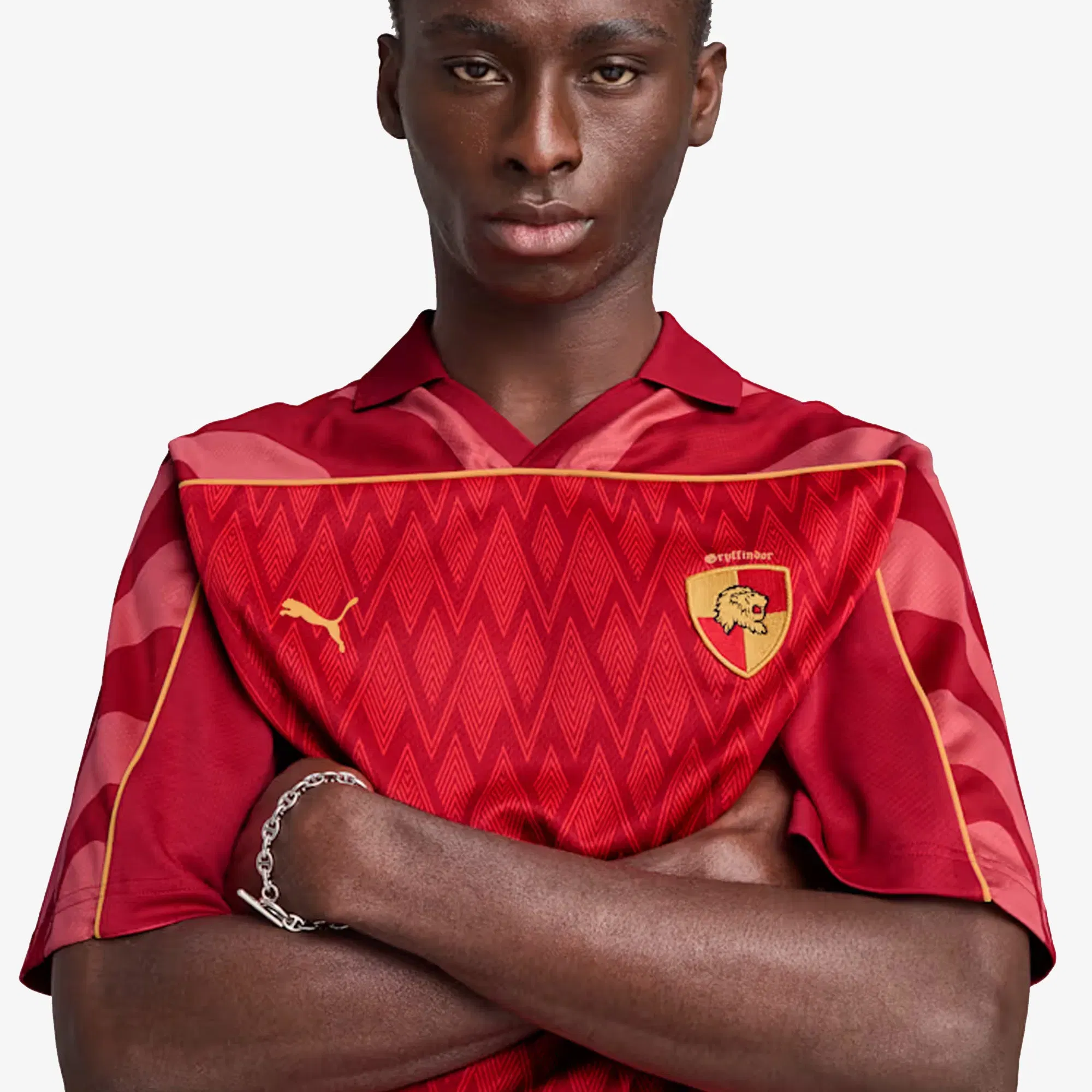 PUMA x HARRY POTTER FIT FOOTBALL JERSEY { DARK CRIMSON