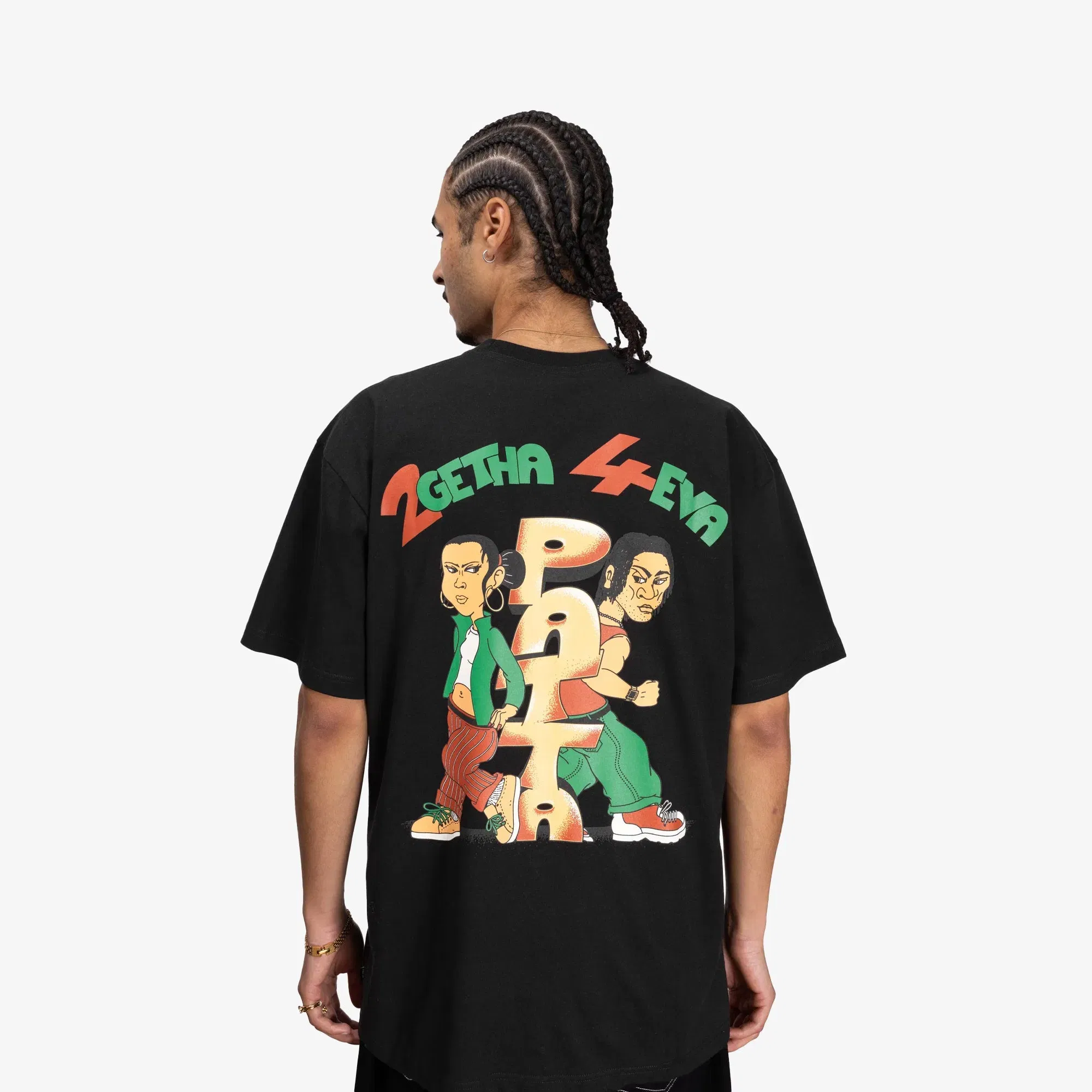 PATTA 2GETHA4EVA T-SHIRT { BLACK