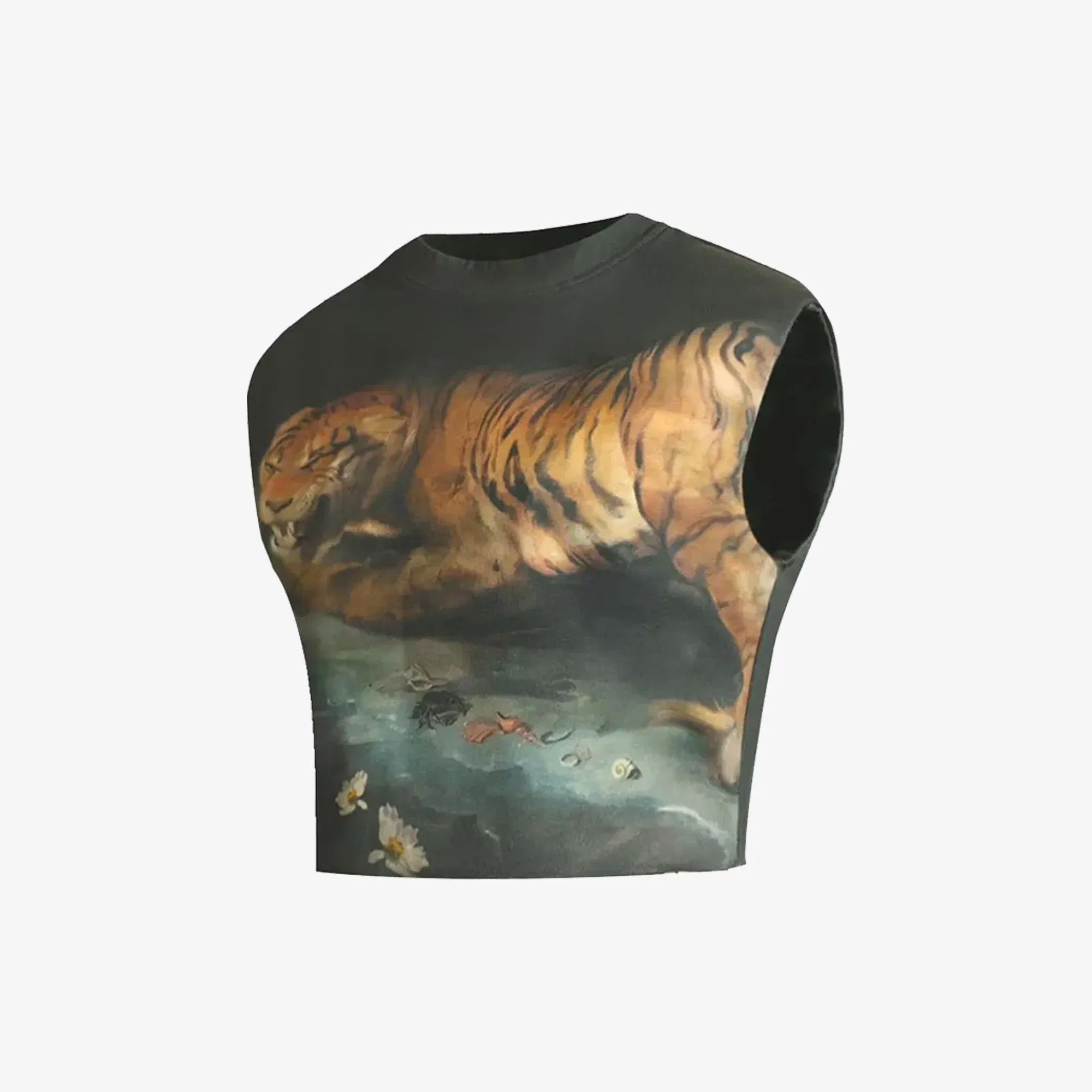 ALMOST GODS THE FOUR CONTINENTS CROPPED T-Shirt { MULTI