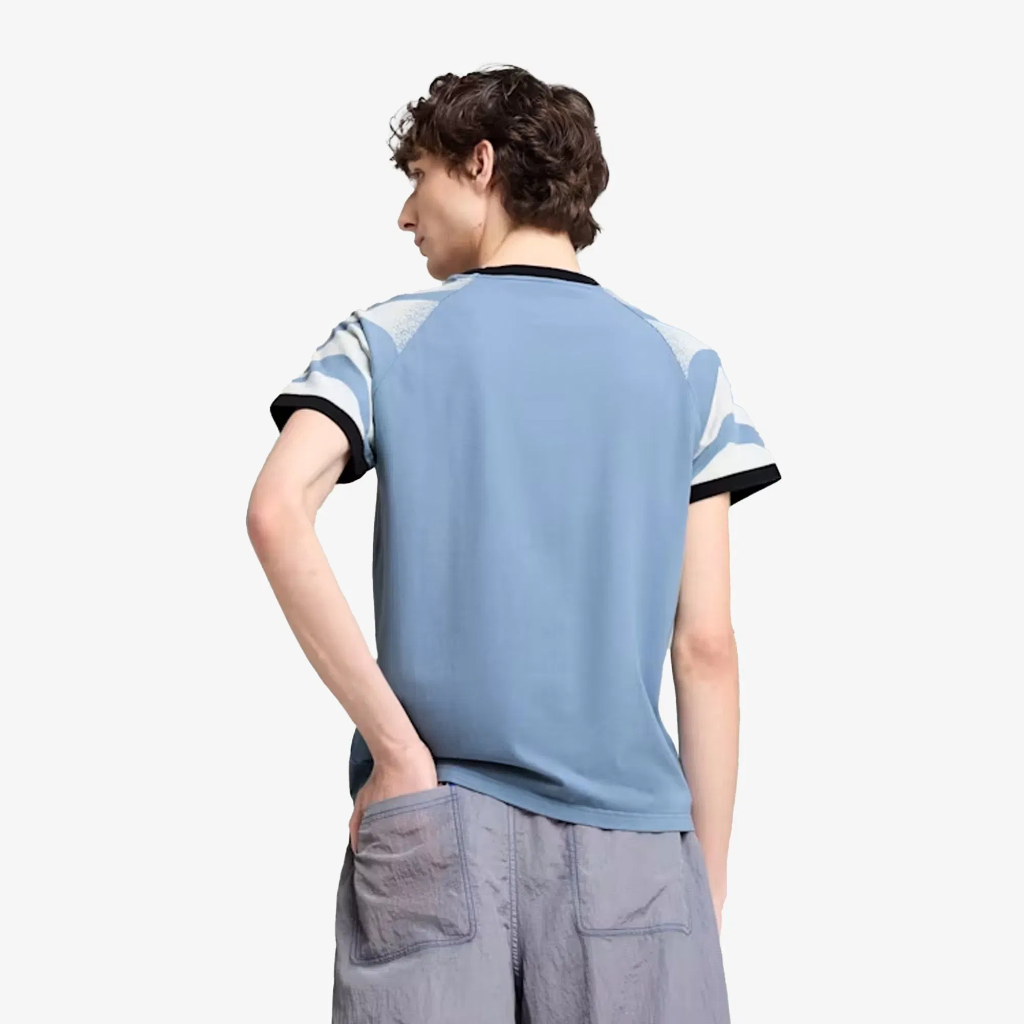 PUMA x KIDSUPER SLIM FIT RINGER T-Shirt { COOL BLUE