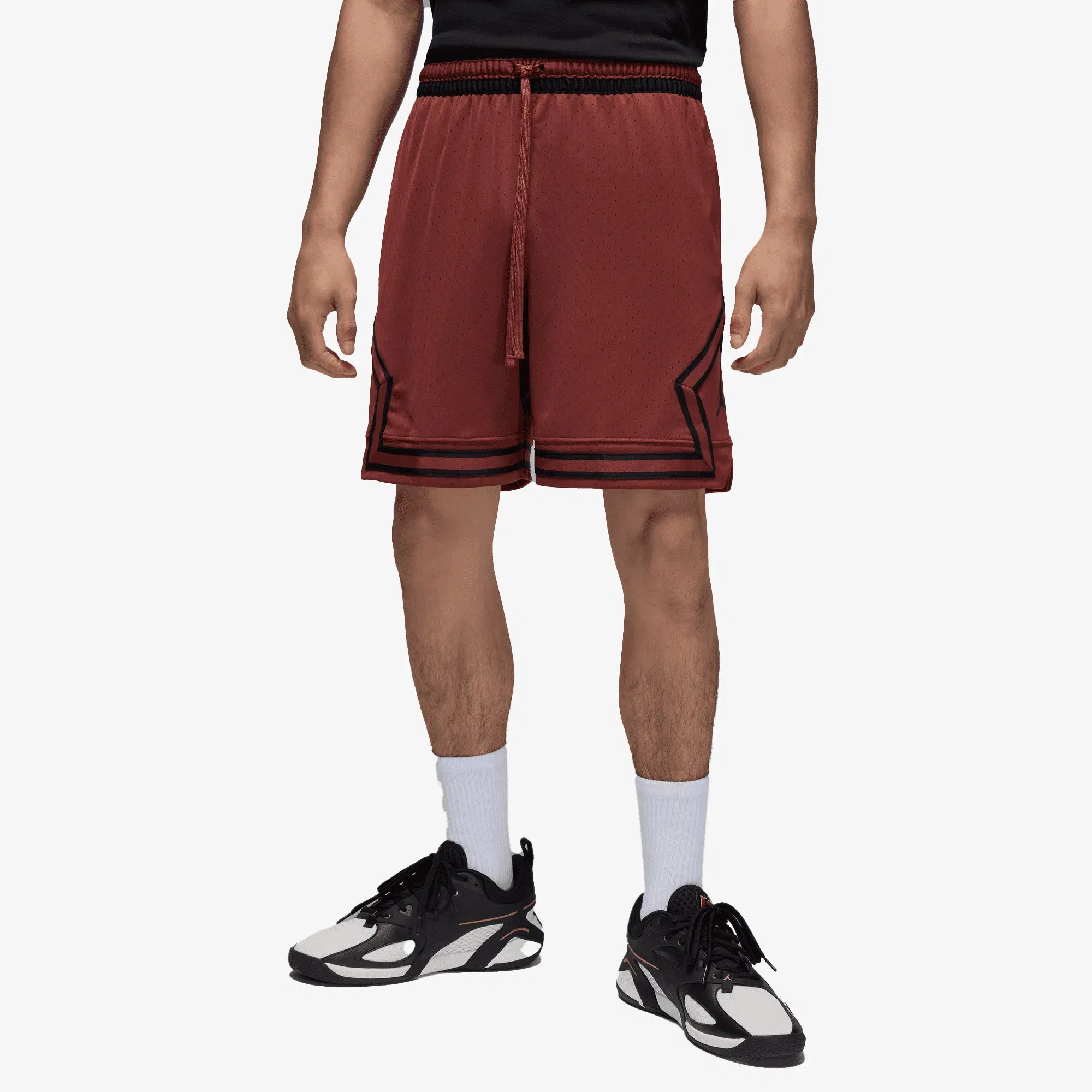 JORDAN DRI-FIT MESH DIAMOND SHORTS { DARK PONY/BLACK/BLACK