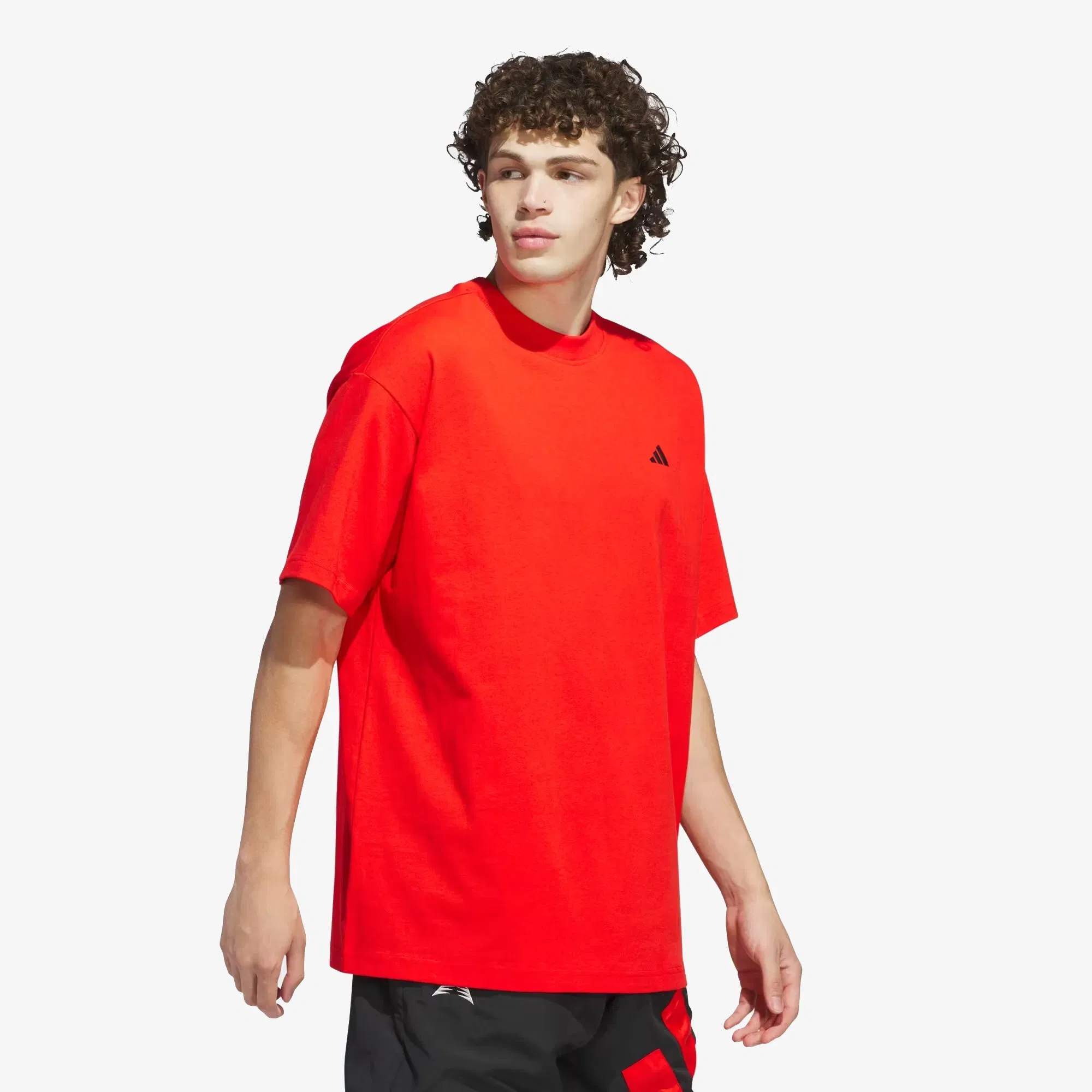 Adidas Originals ANTHONY EDWARDS SEASONAL LOGO T-Shirt { ACTIVE RED