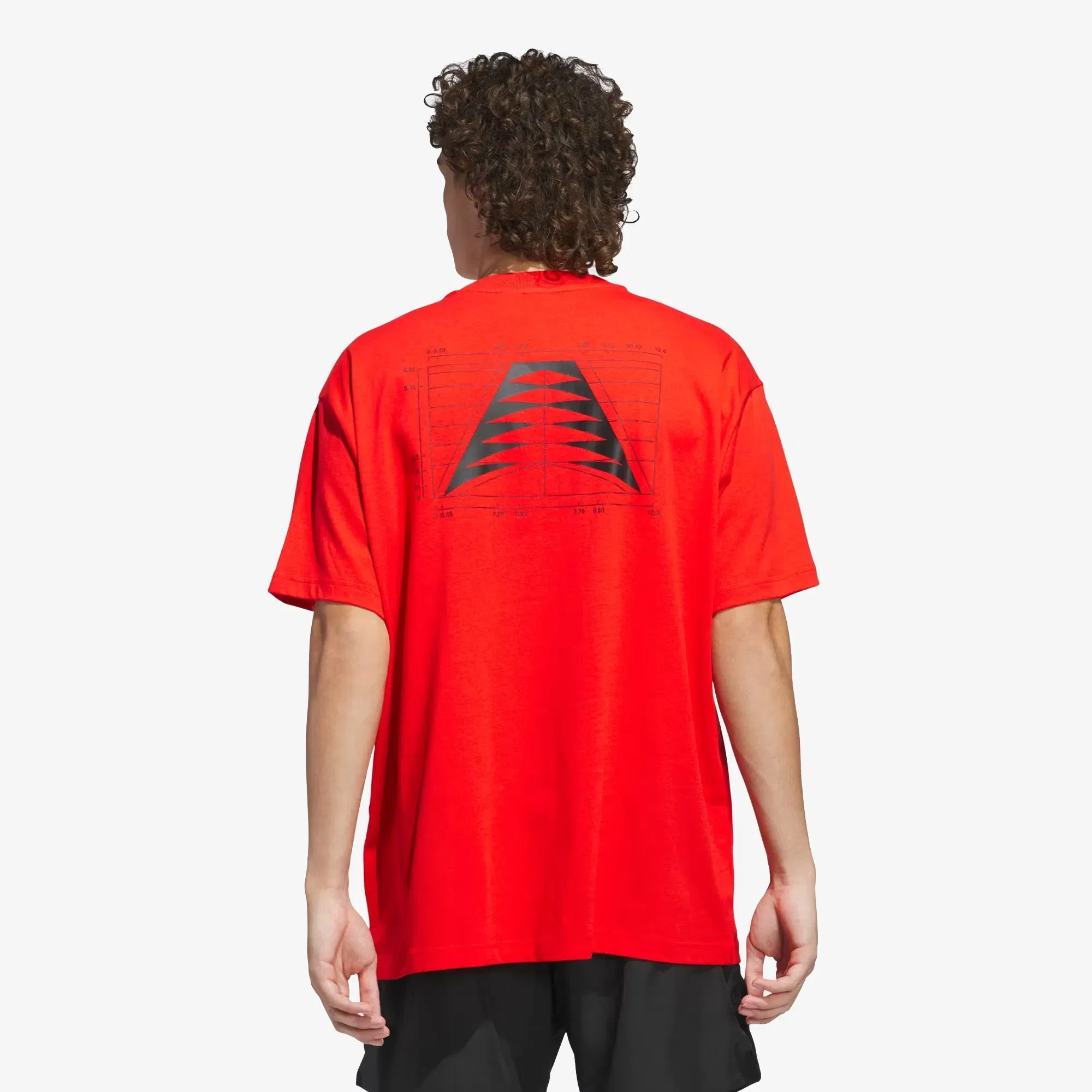 Adidas Originals ANTHONY EDWARDS SEASONAL LOGO T-Shirt { ACTIVE RED