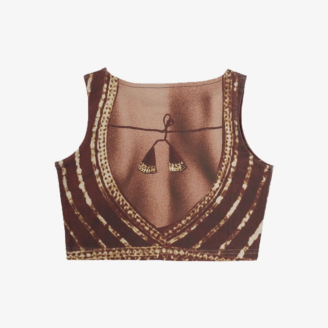 JAYWALKING BHABHI CROP TOP { MAROON