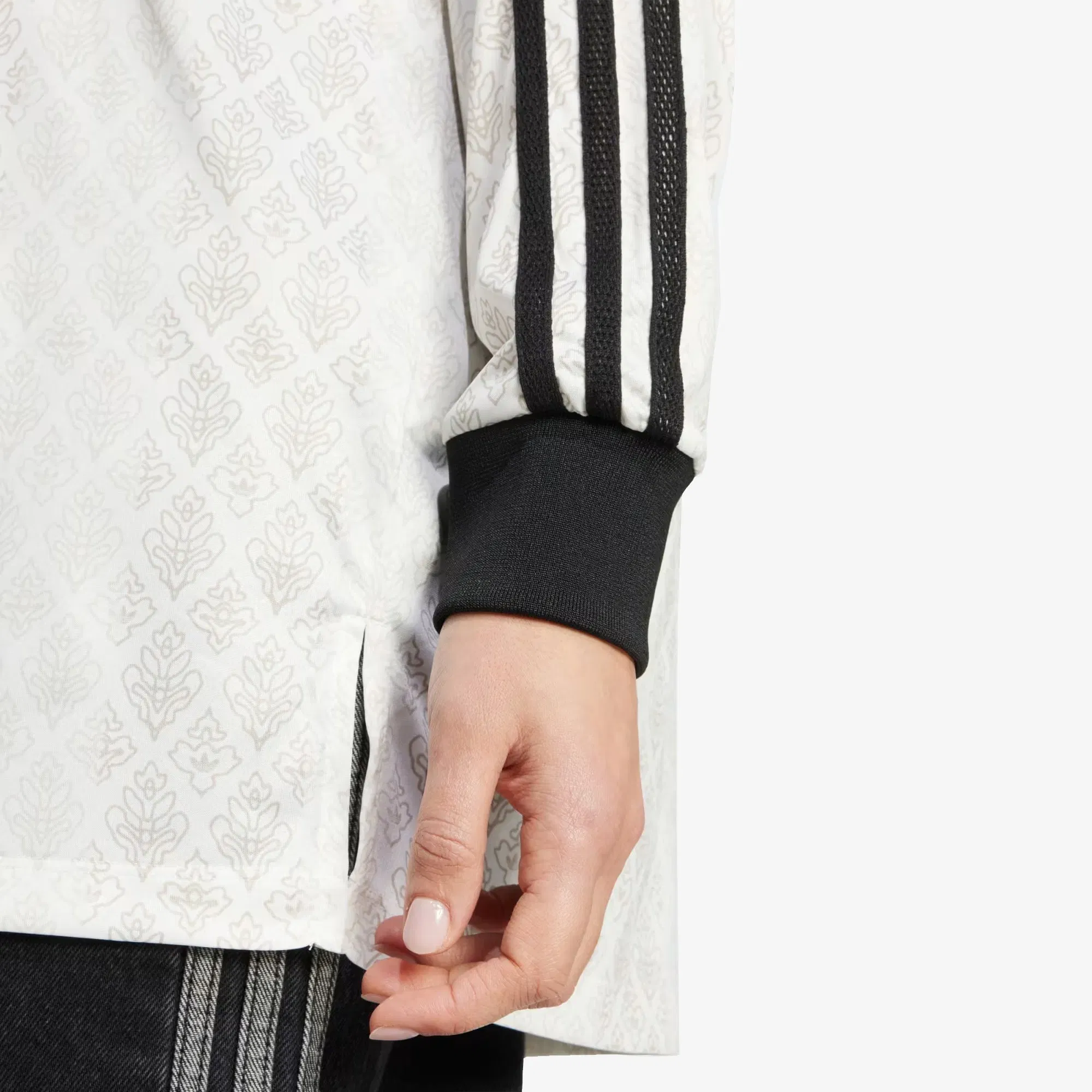 Adidas Originals RETRO SPORTS CRICKET-INSPIRED LONG SLEEVE JERSEY { OFF WHITE