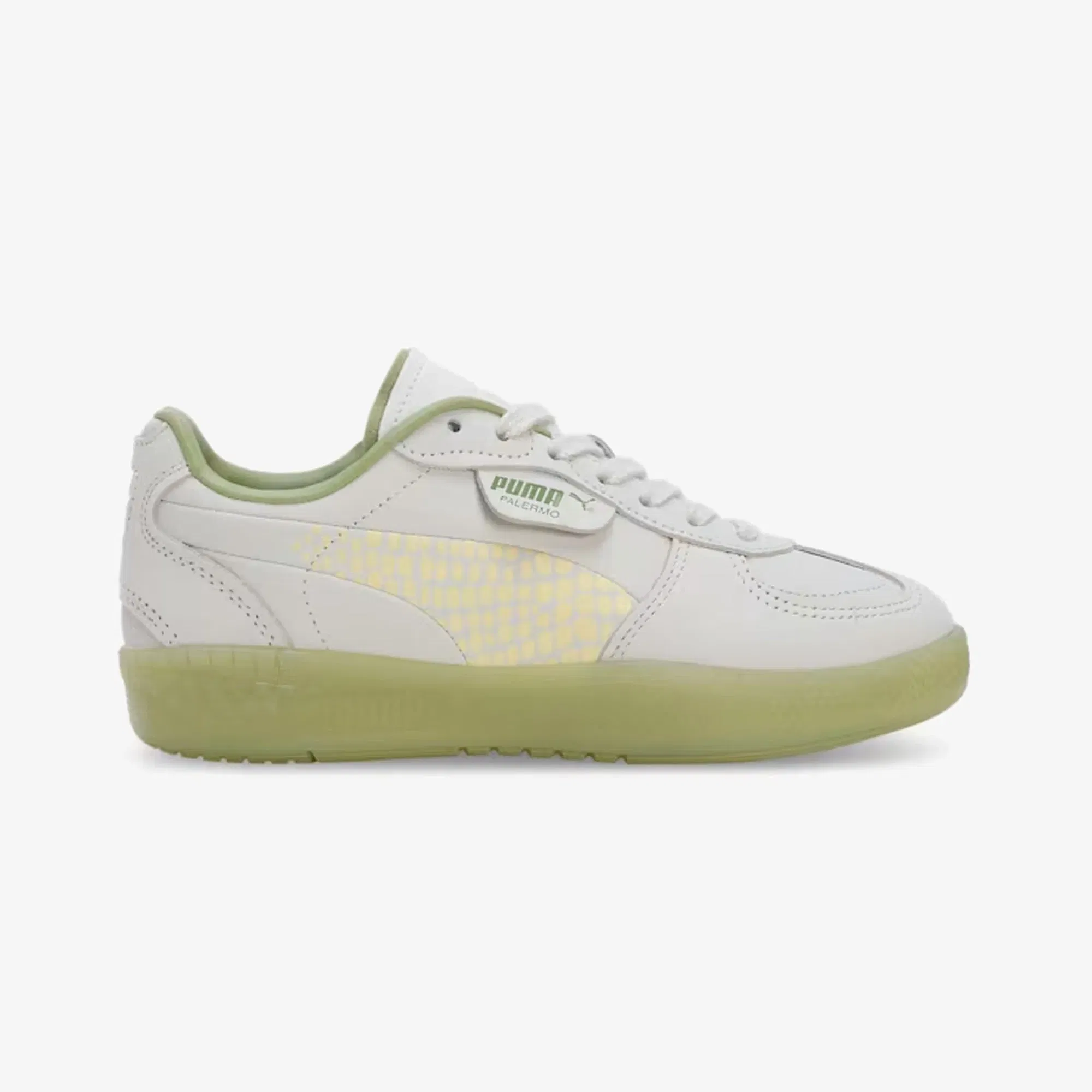 PUMA PALERMO { VAPOR GRAY-CREAMY/GREEN