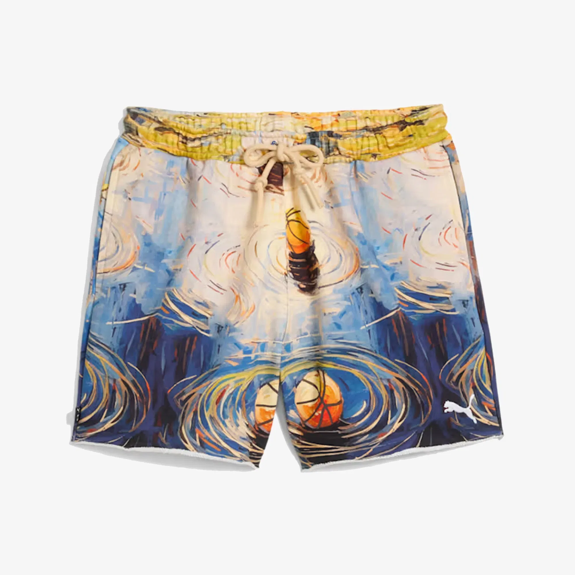 PUMA X DYLAN EXHIBIT PRINTED TERRY SHORT { VIVID BLUE