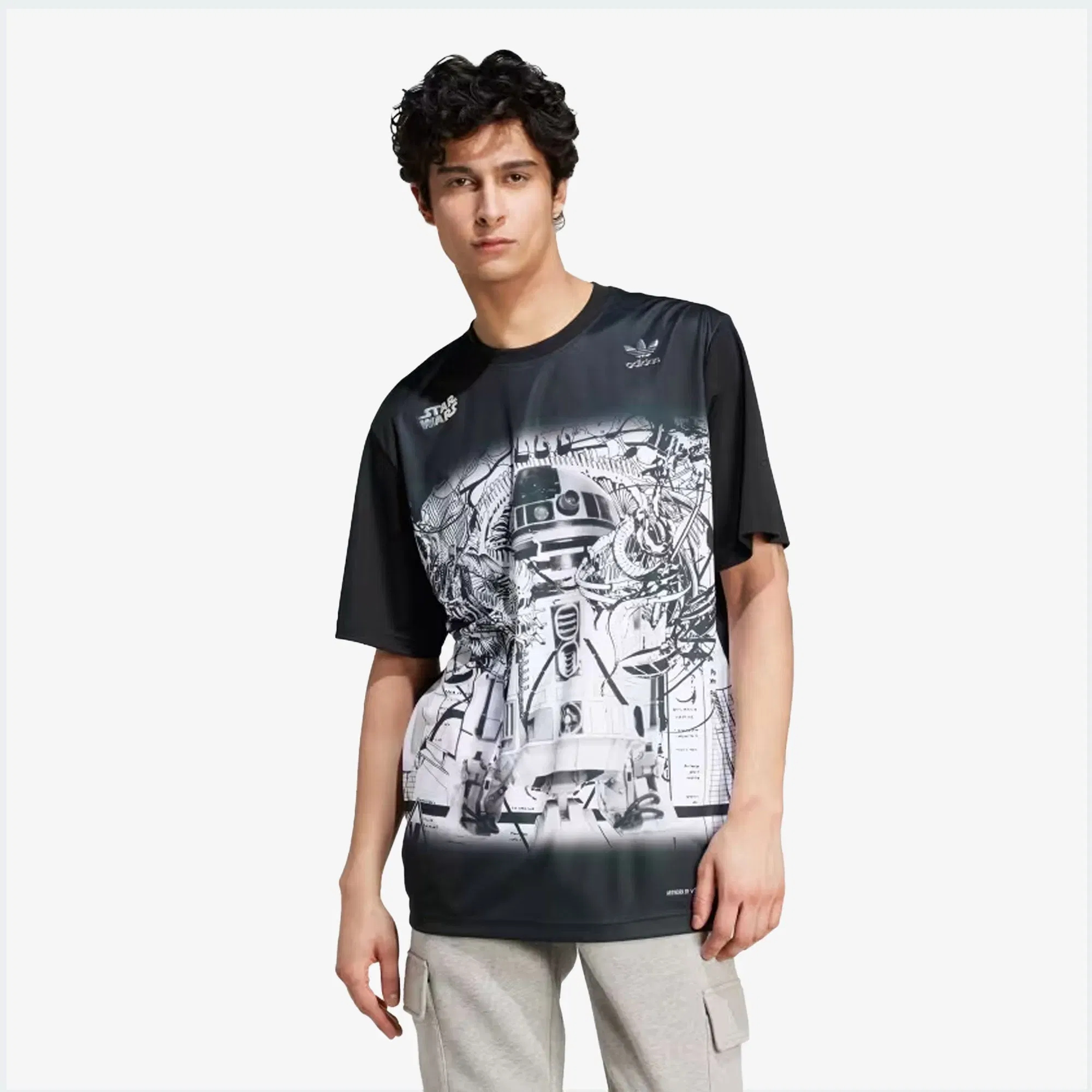 ADIDAS ORIGINALS STAR WARS NANZUKA GRAPHIC T-Shirt { BLACK