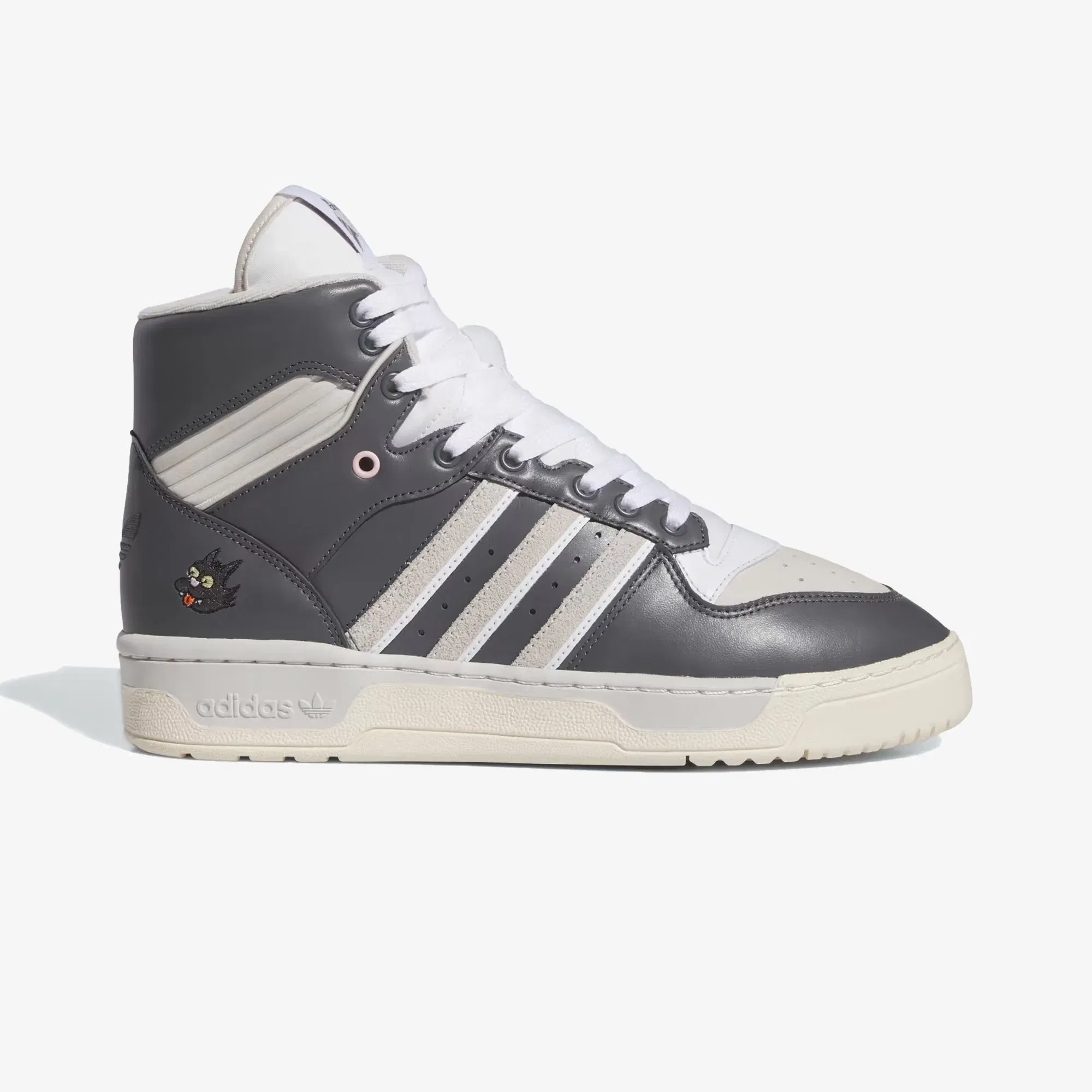 Adidas Originals RIVALRY HIGH SCRATCHY { GREY FIVE/ GREY ONE /CREAM WHITE