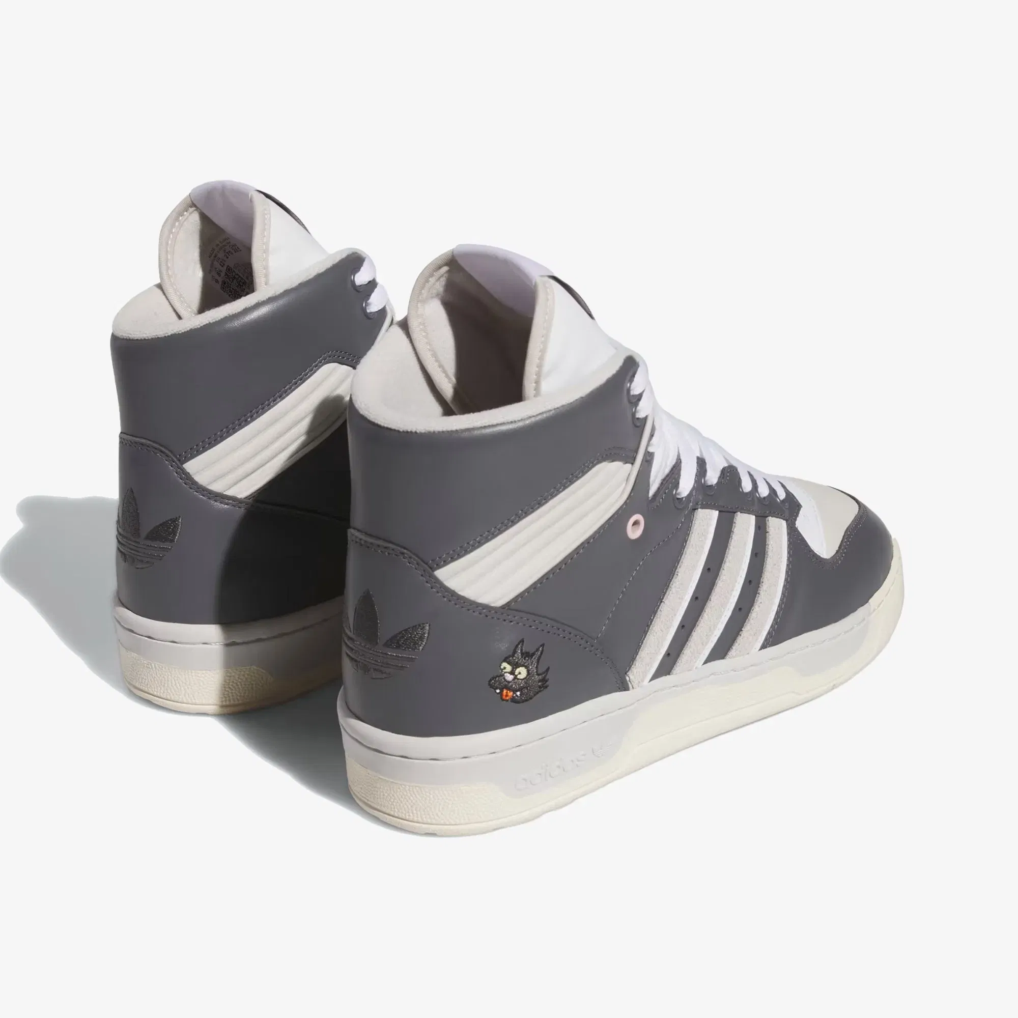 Adidas Originals RIVALRY HIGH SCRATCHY { GREY FIVE/ GREY ONE /CREAM WHITE
