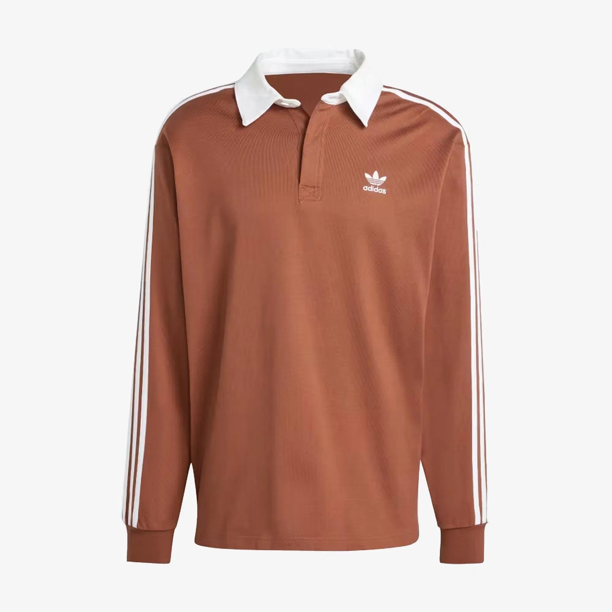 Adidas Originals ADICOLOR RUGBY POLO SHIRT { PRELOVED BROWN