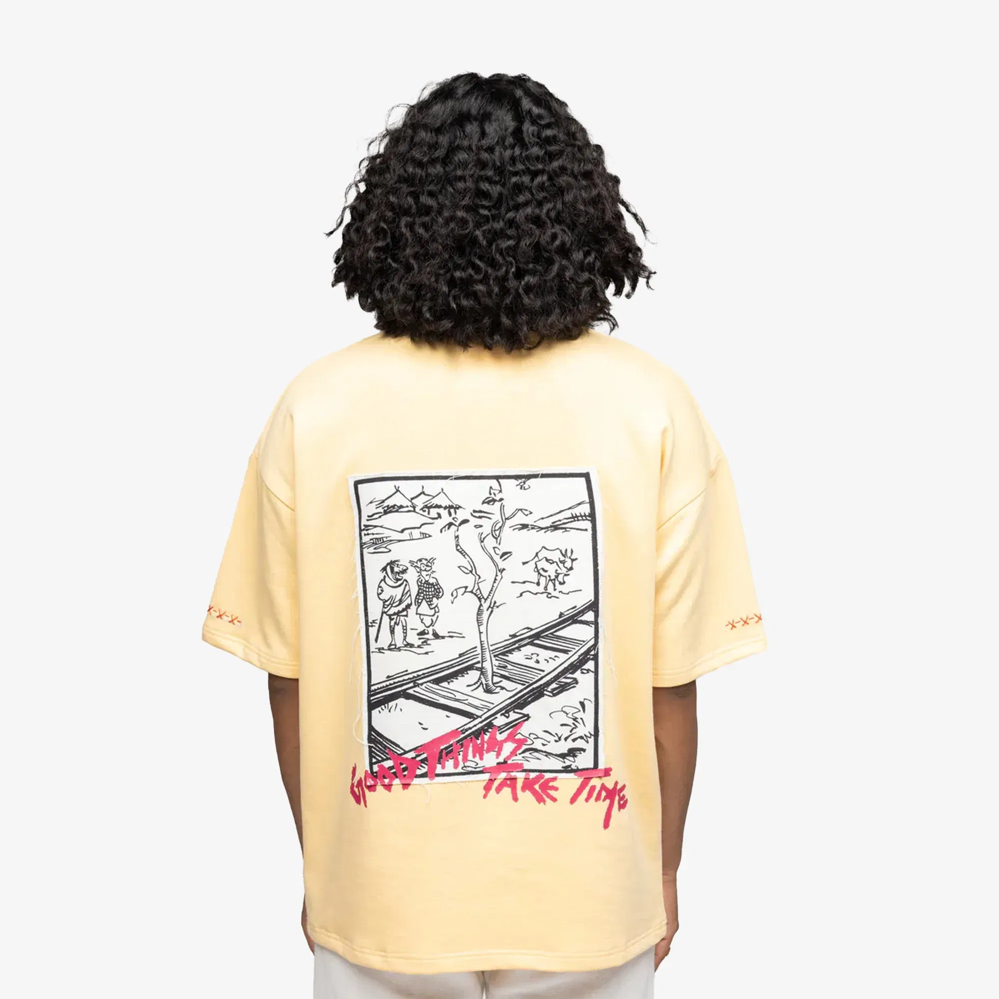 F A R A K CALL OF FICTION 2.0 T-SHIRT { BEIGE/BEIGE