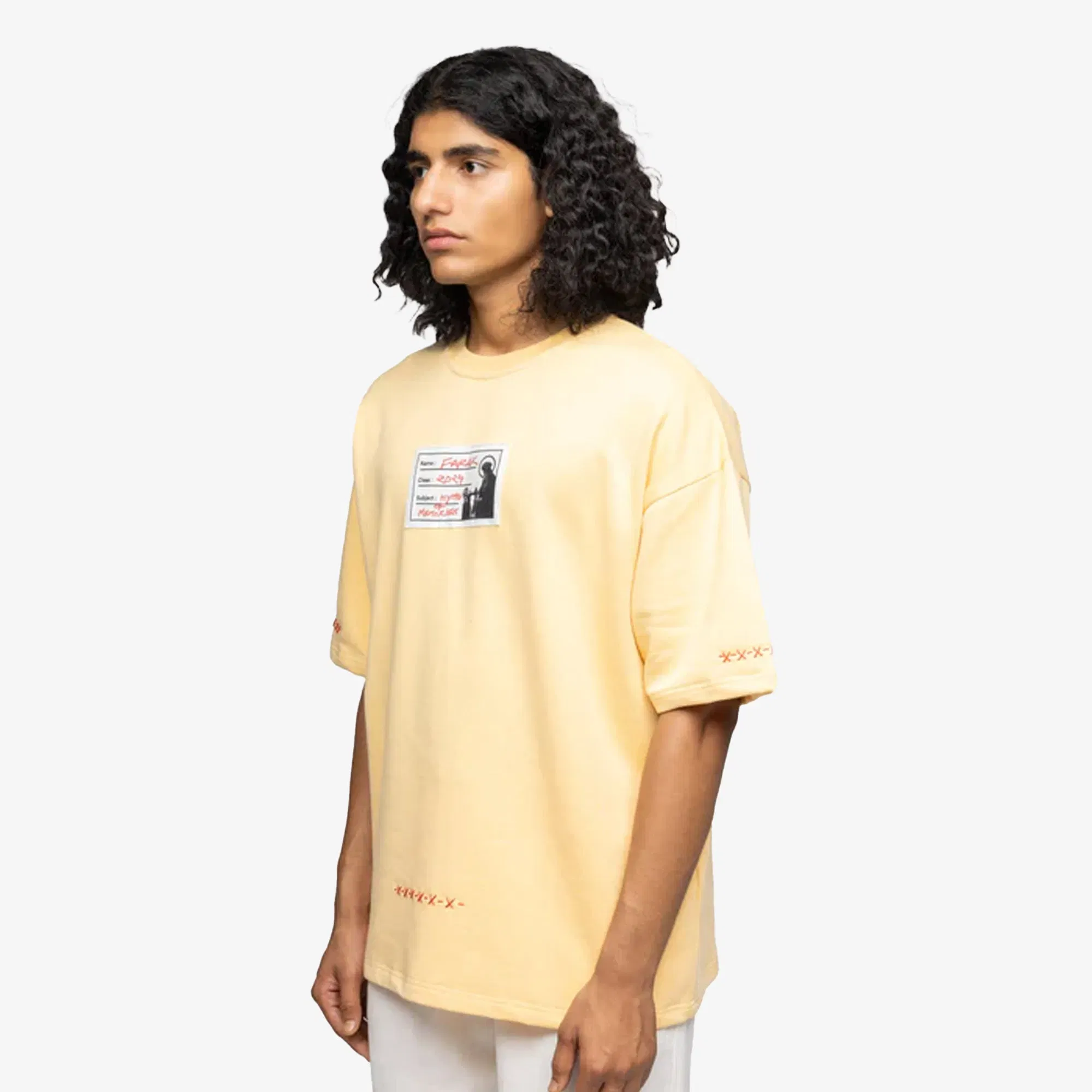 F A R A K CALL OF FICTION 2.0 T-SHIRT { BEIGE/BEIGE