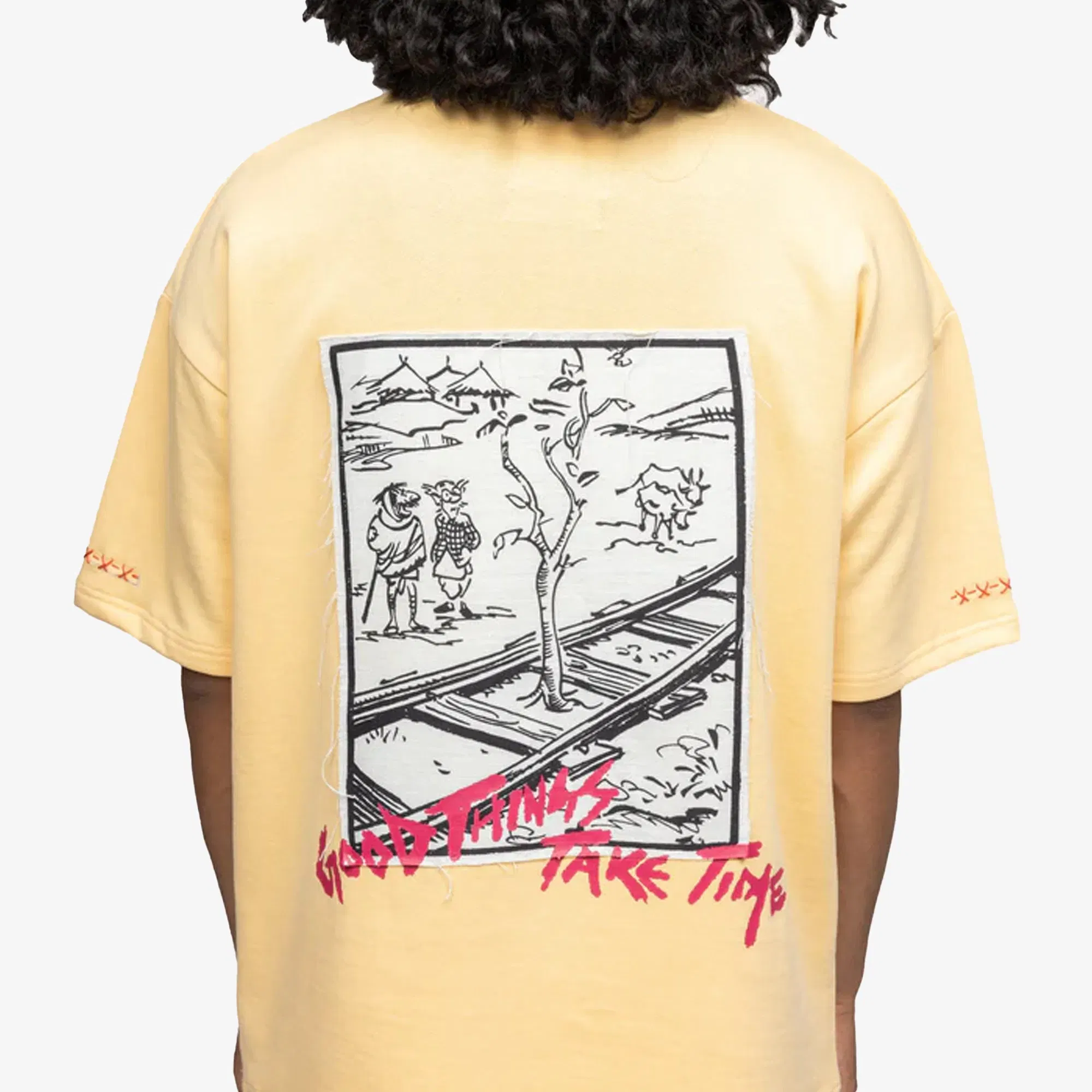 F A R A K CALL OF FICTION 2.0 T-SHIRT { BEIGE/BEIGE